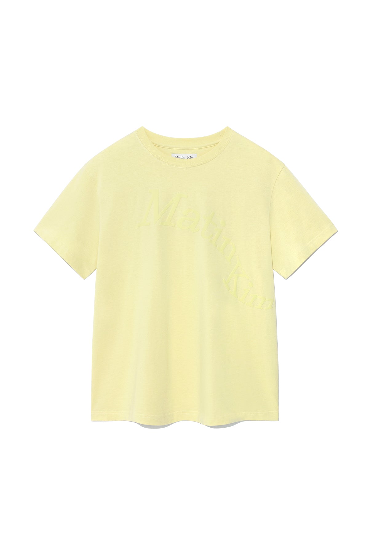 matinkim MATIN WAVE PRINTING LOGO TOP IN YELLOW