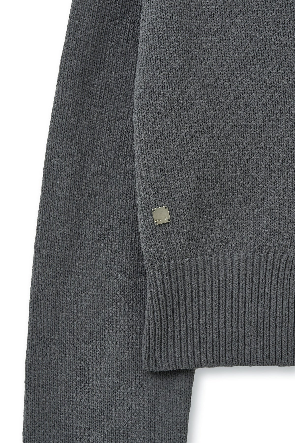 matinkim HOOK POINT TWO WAY CROSS CARDIGAN IN GREY