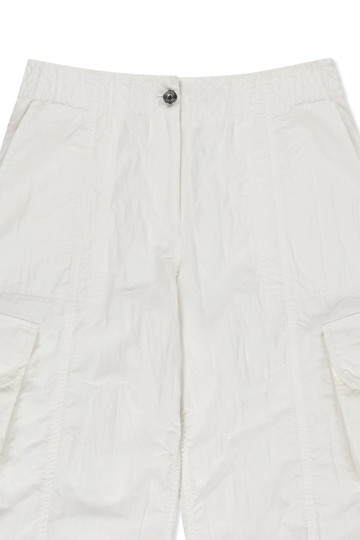 matinkim CRINKLE CAPRI PANTS IN WHITE