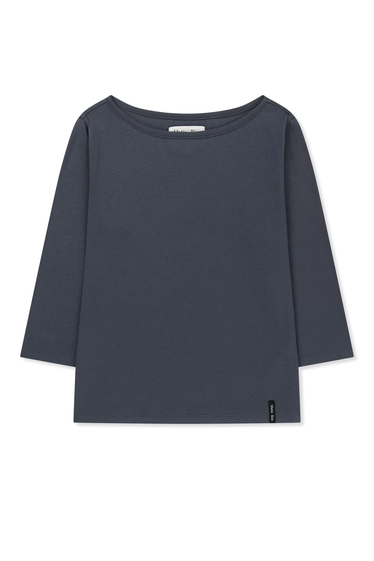 matinkim 3/4 SLEEVE TOP & TANK LAYERED SET IN SMOKE BLUE