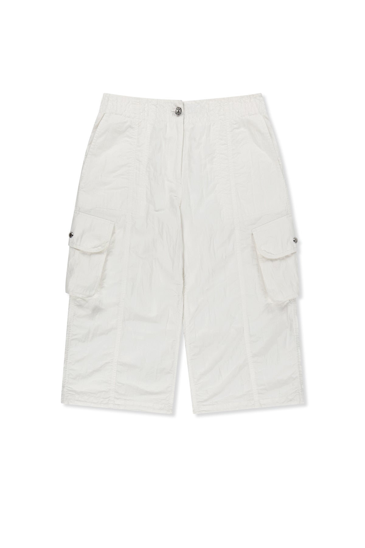 matinkim CRINKLE CAPRI PANTS IN WHITE