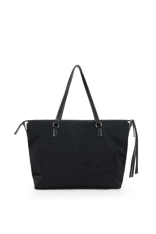 matinkim MATIN LOGO STITCH TWO WAY BIG BAG IN BLACK