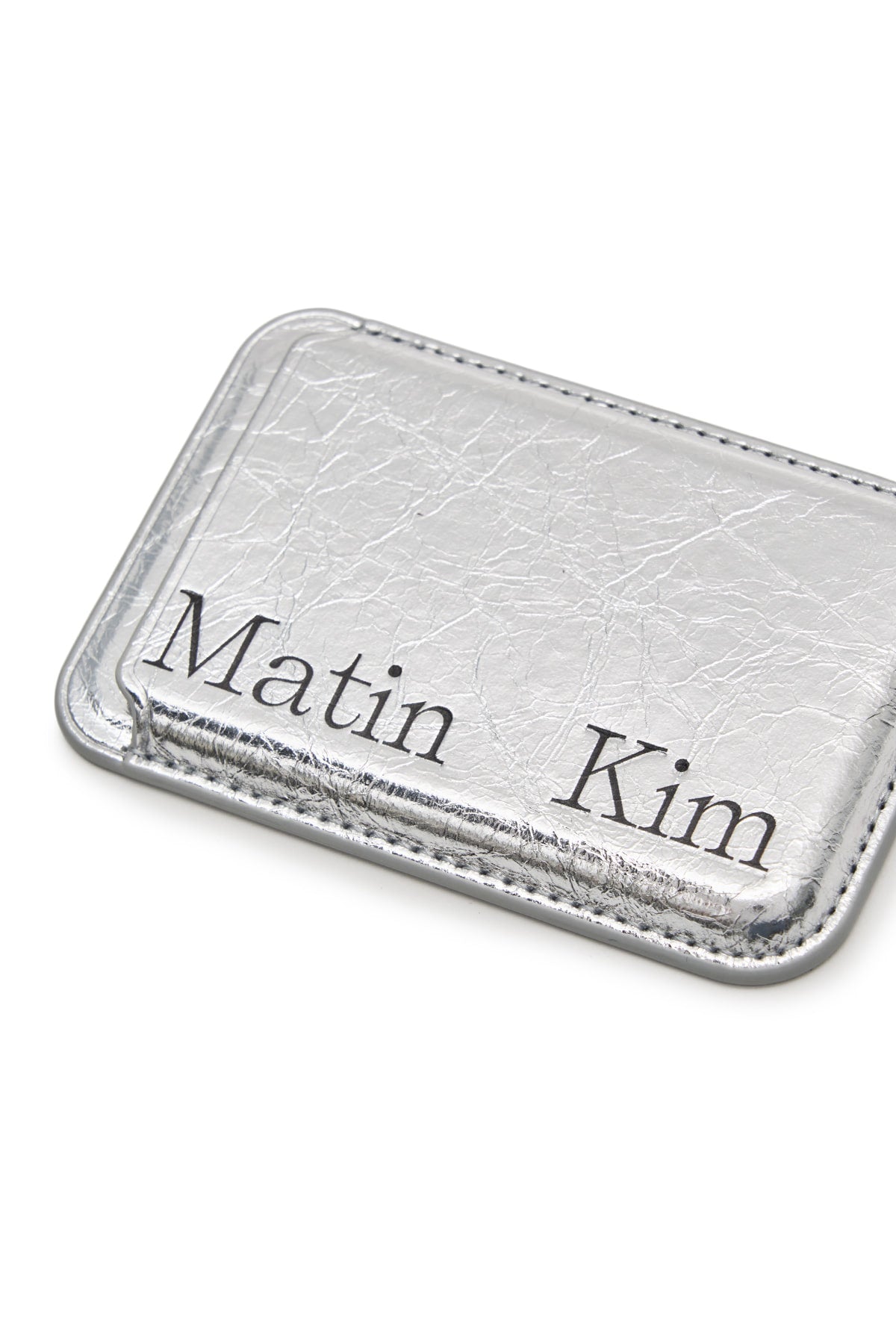 matinkim MATIN MAGNETIC CARD WALLET IN SILVER