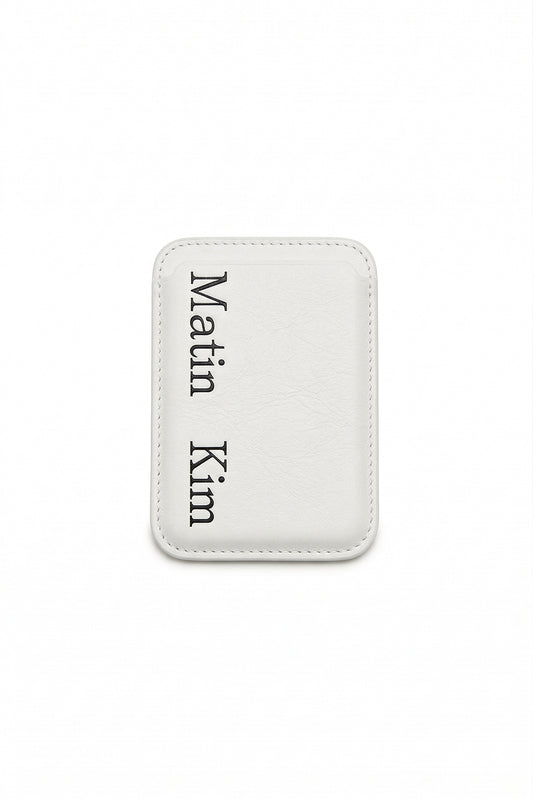 matinkim MATIN MAGNETIC CARD WALLET IN IVORY