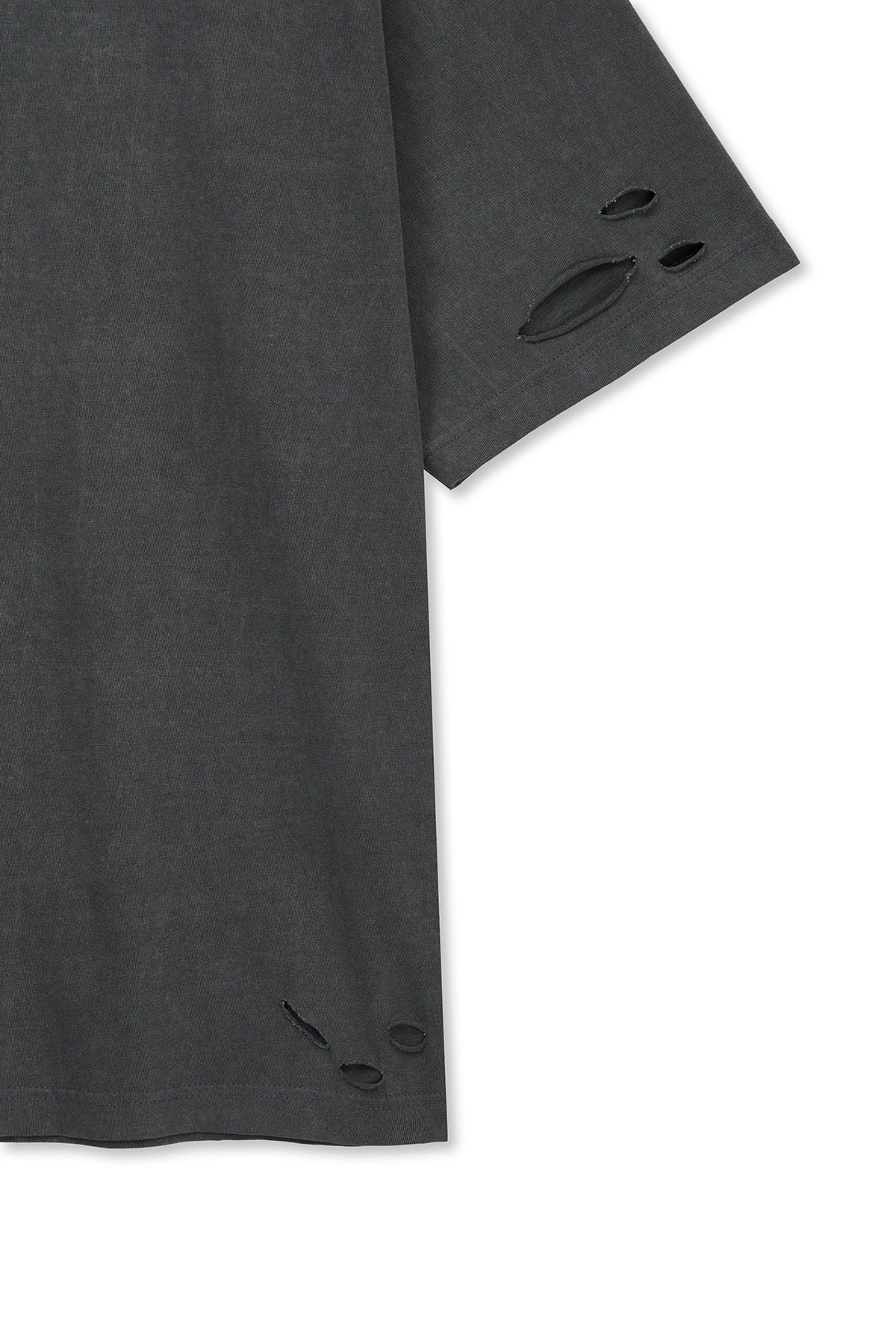 matinkim DISTRESSED LOGO TOP IN CHARCOAL
