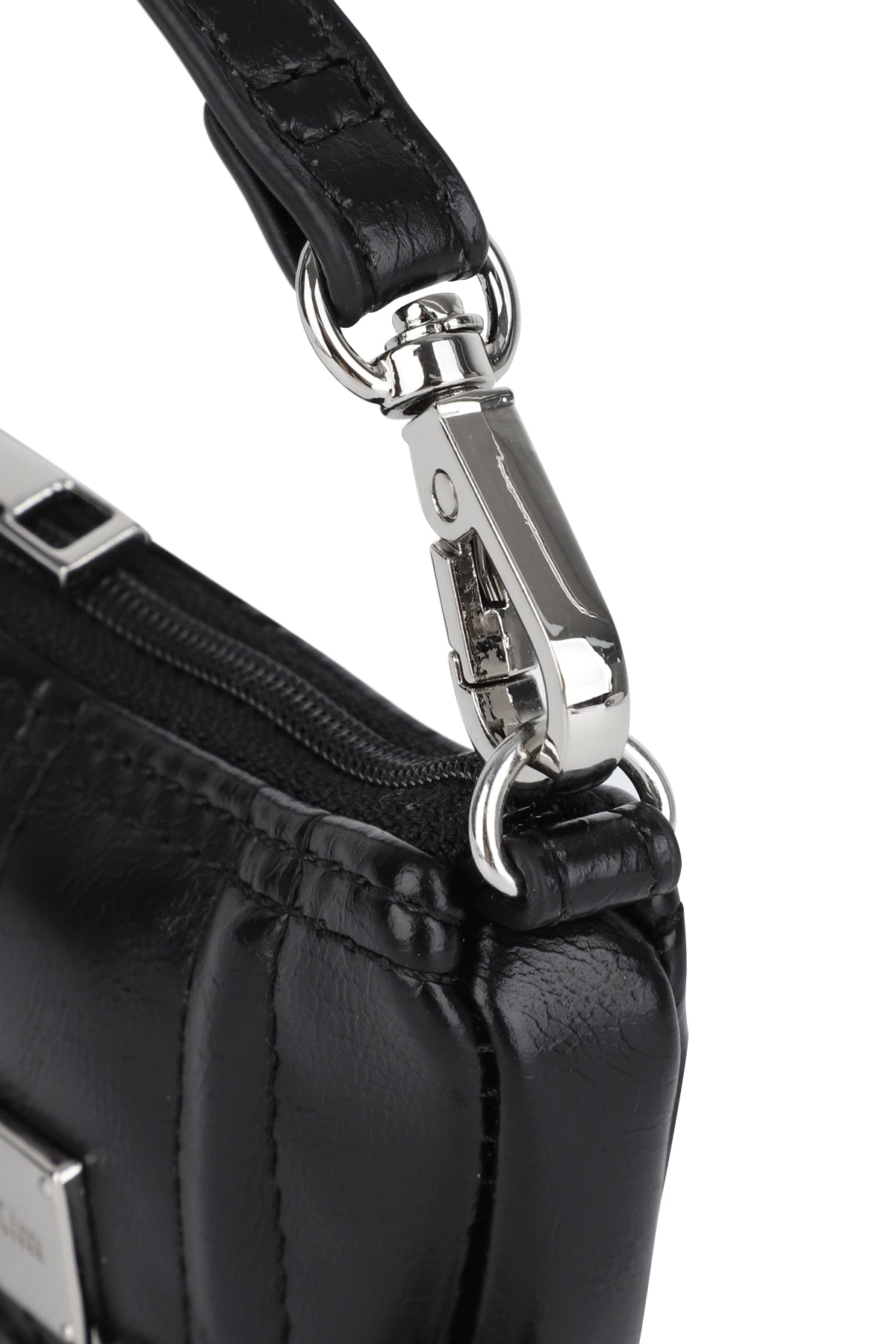 matinkim HALF SHIRRING RIBBON CHARM IN BLACK