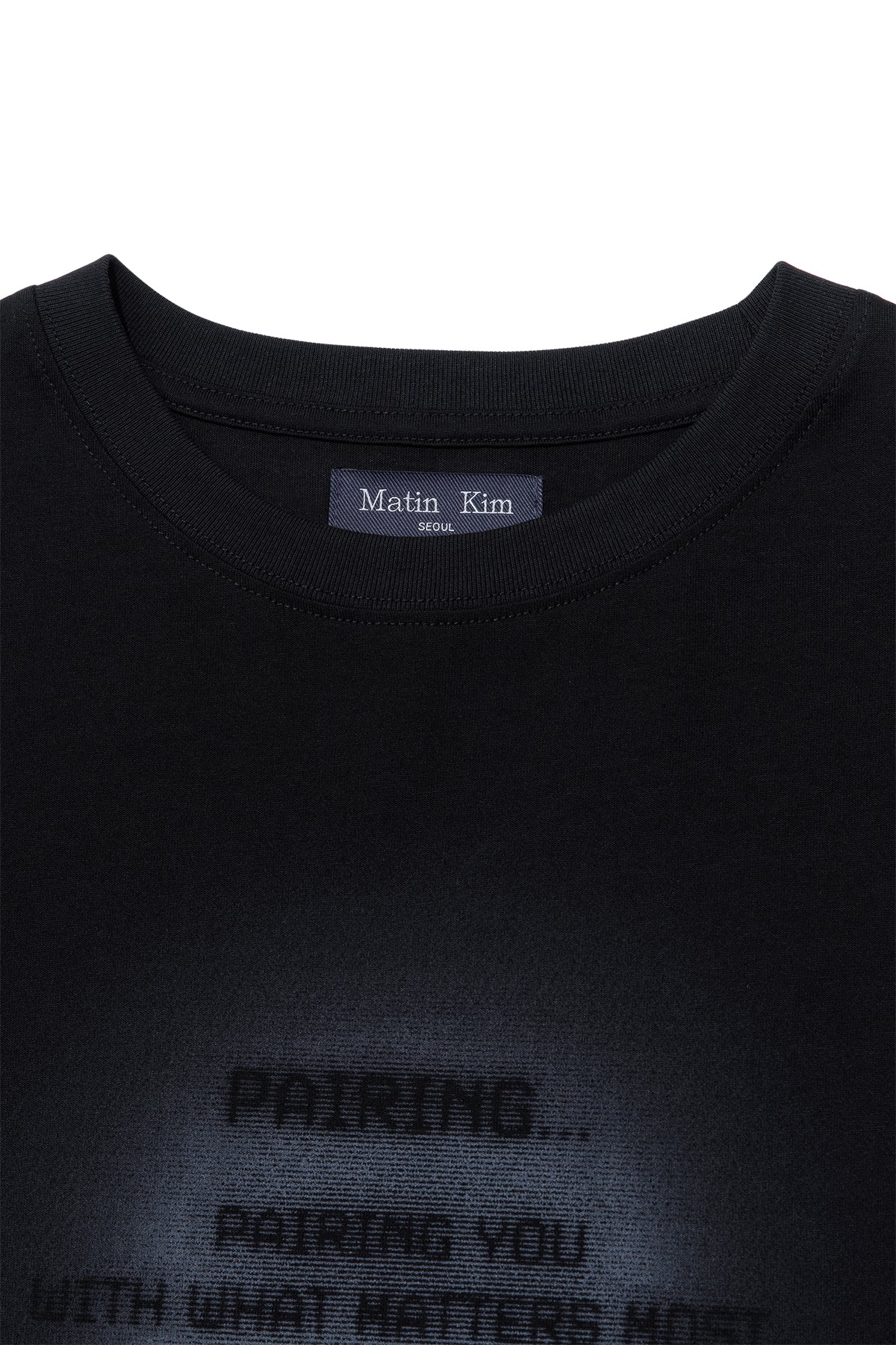 matinkim PAIRING LOGO PRINTING TOP FOR MEN IN BLACK