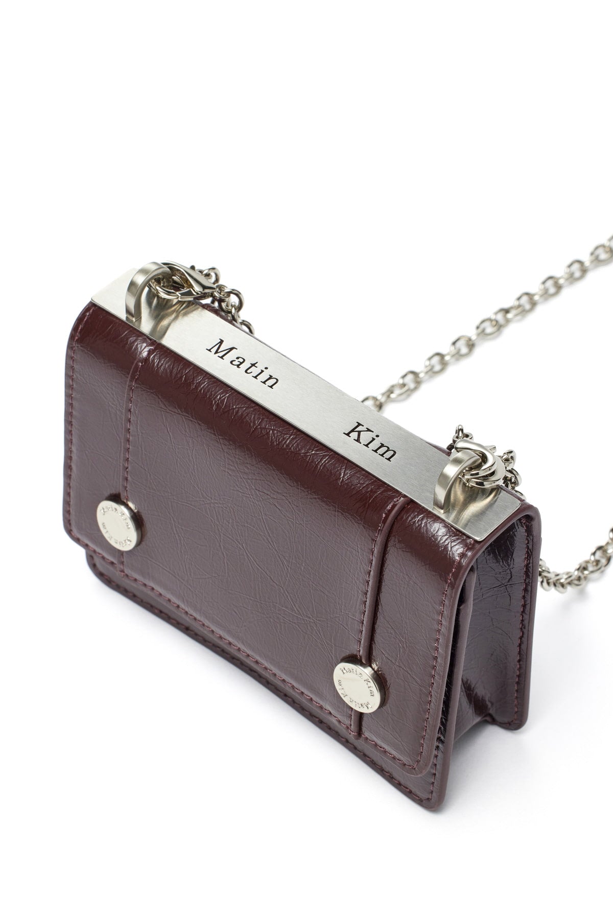 matinkim POCKETPACK MINI BAG IN BURGUNDY