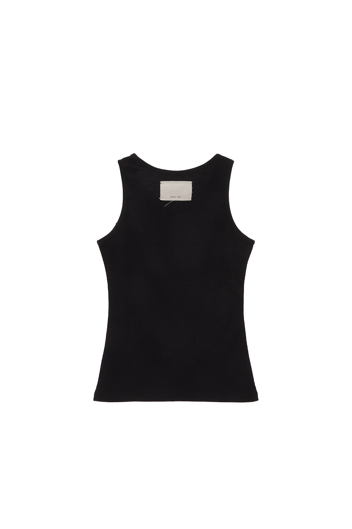 matinkim PINTUCK SLEEVELESS TOP IN BLACK