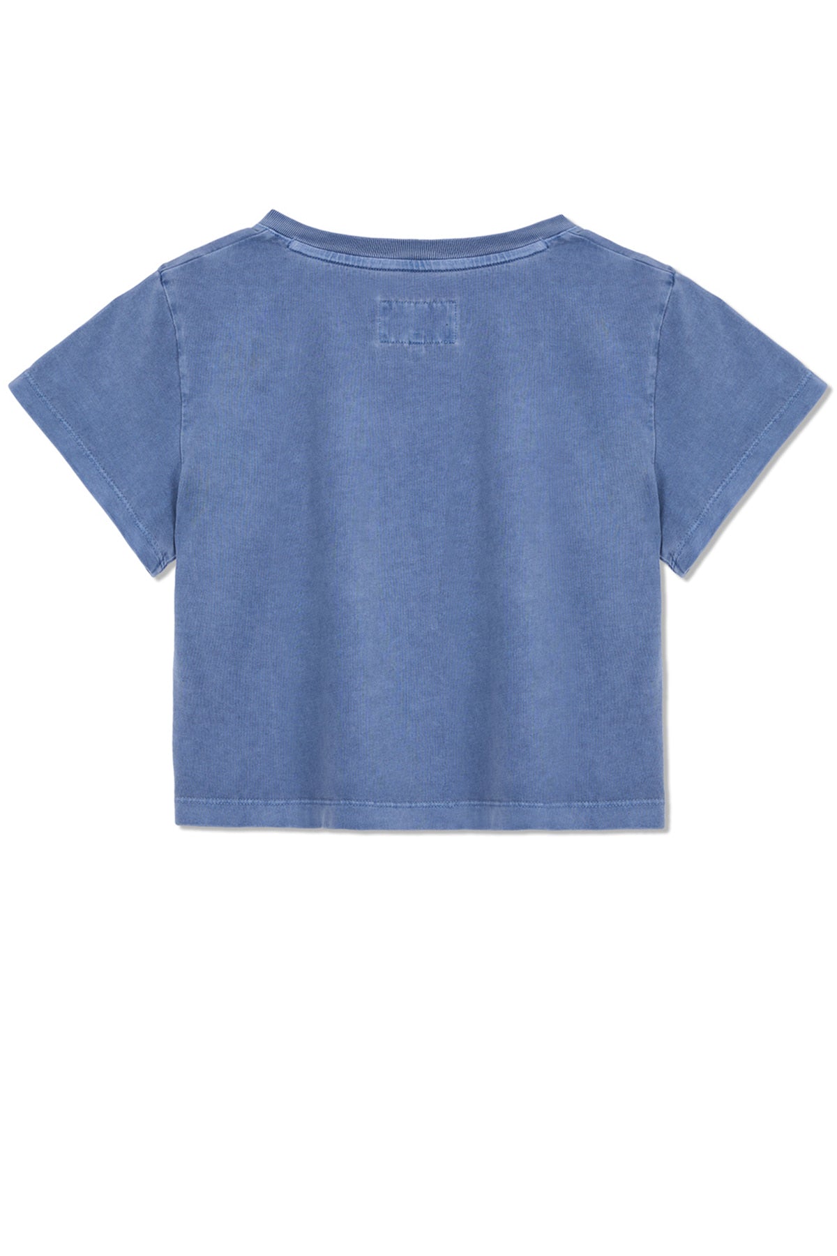 matinkim PIGMENT LOGO CROP TOP IN POWDER BLUE