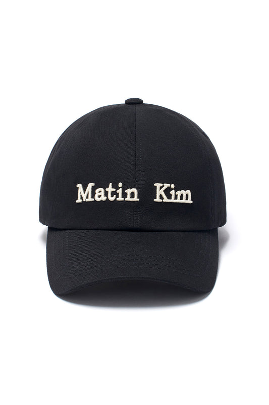 matinkim MATIN CLASSIC LOGO BALL CAP IN BLACK