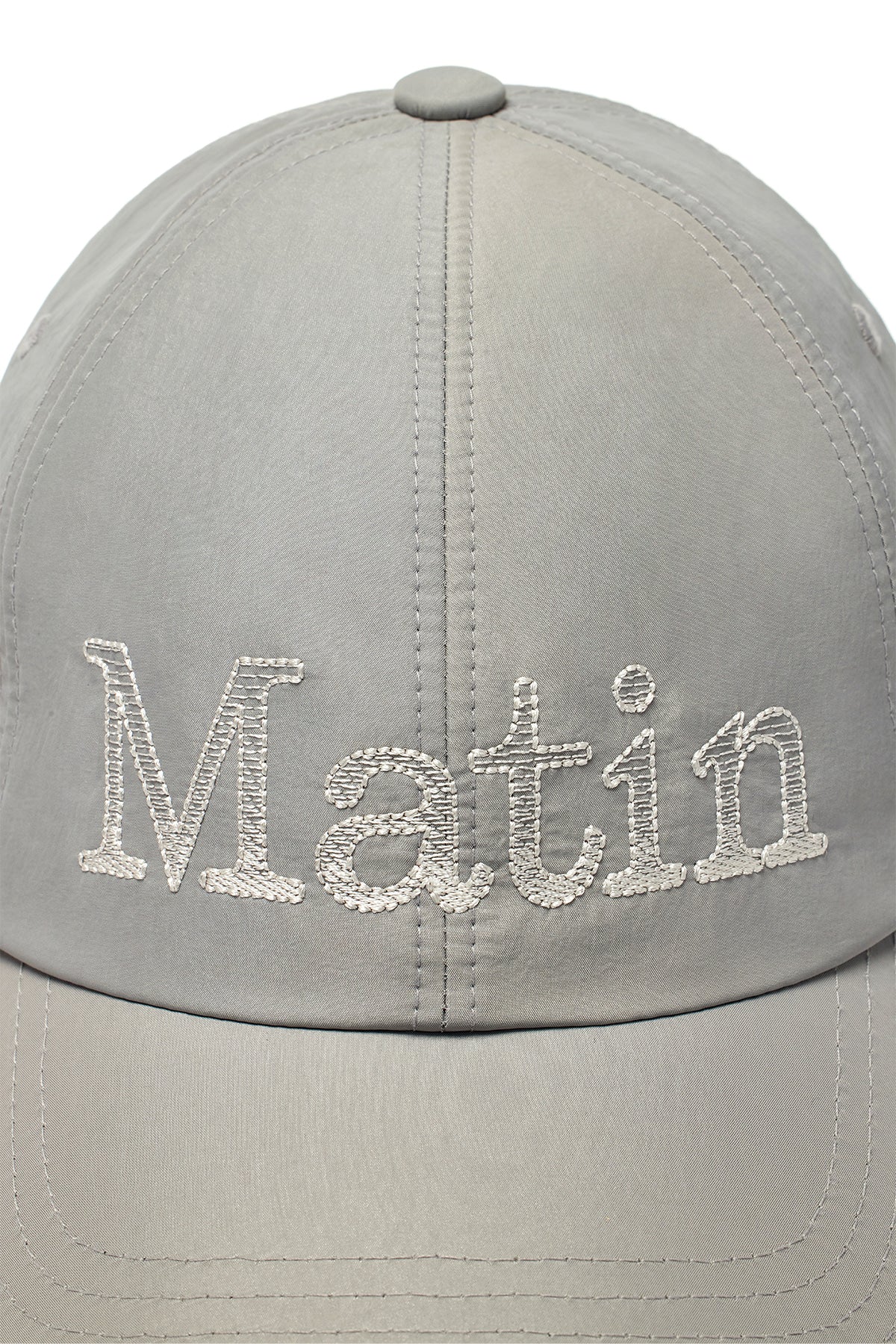 matinkim MATIN GLOSSY BALL CAP IN GREY