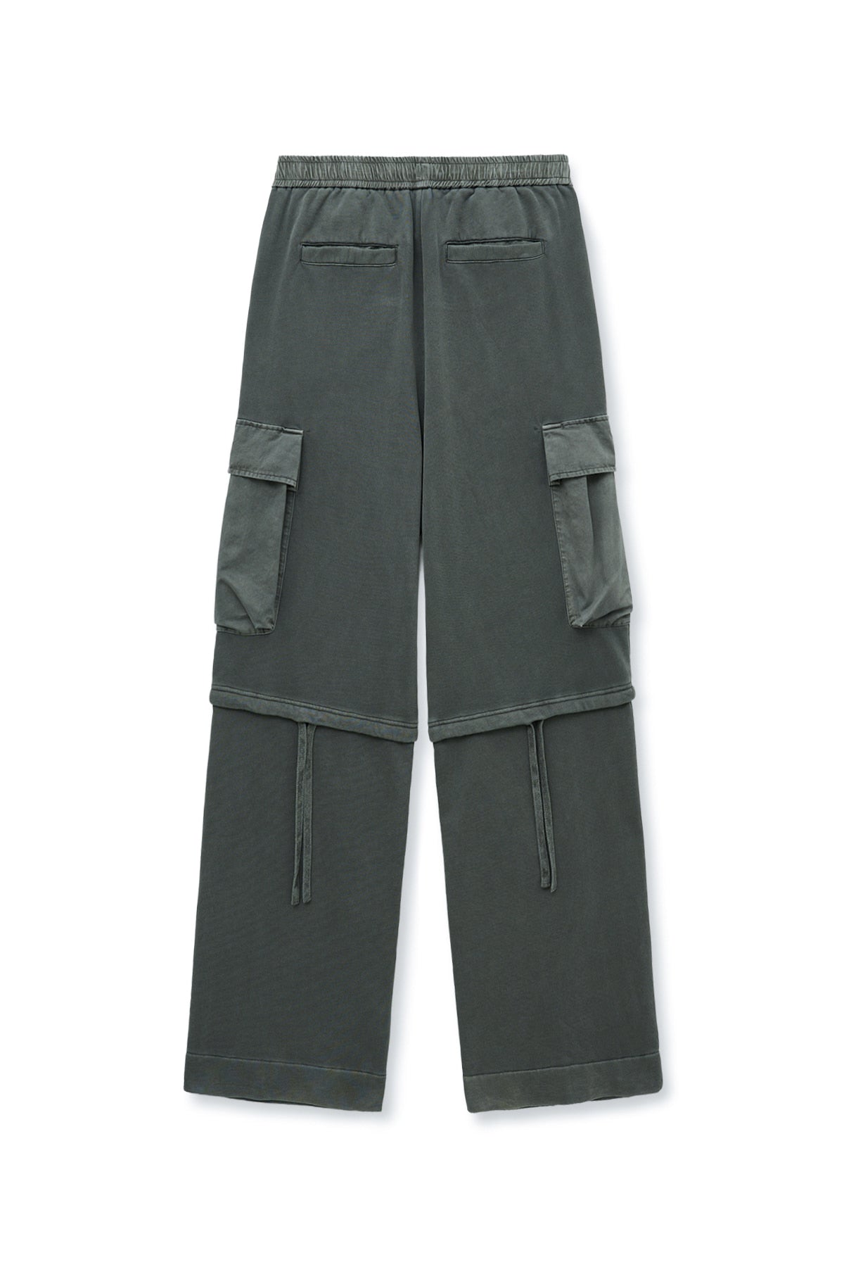 matinkim PIGMENT DYED CARGO PANTS FOR MEN IN CHARCOAL