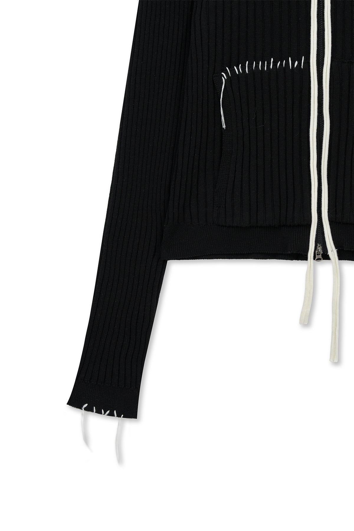 matinkim HANDCRAFT SLIM FIT CARDIGAN IN BLACK