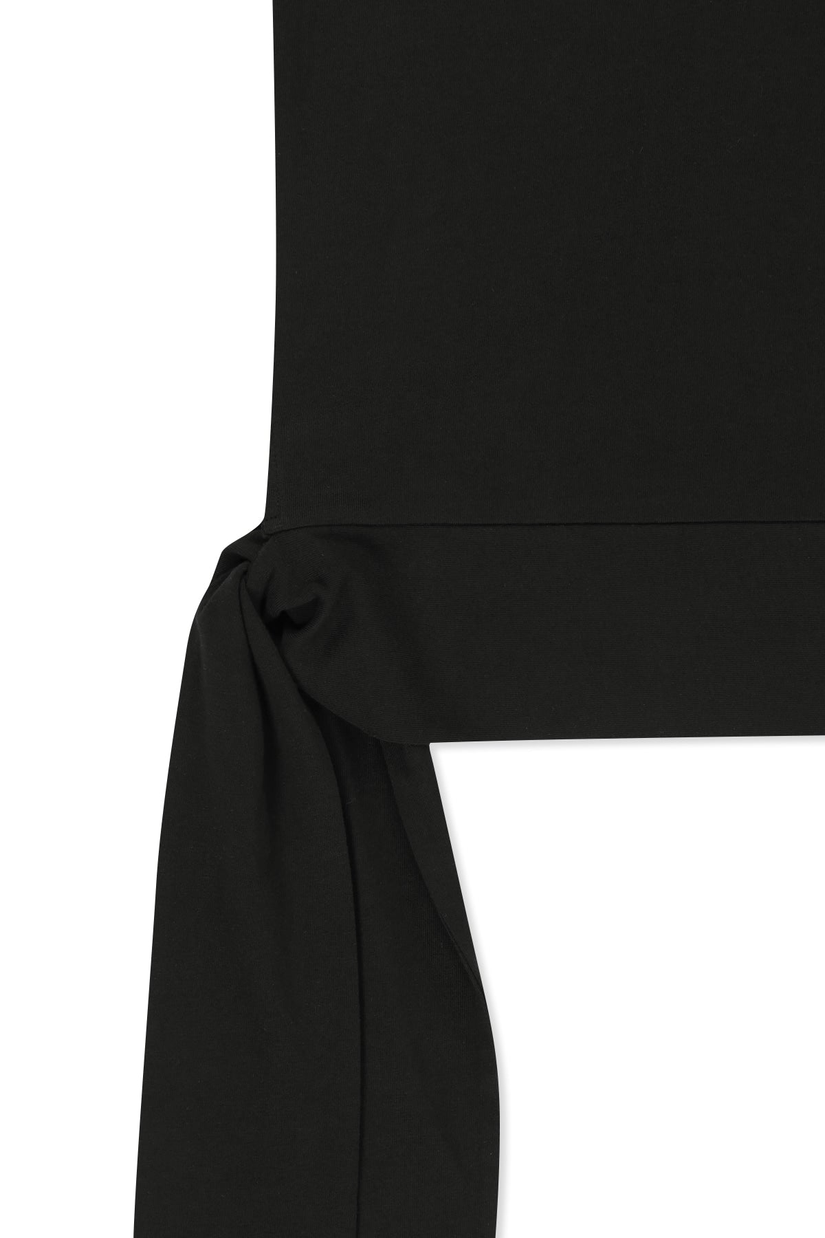 matinkim HEM TIE DETAIL SLEEVELESS TOP IN BLACK