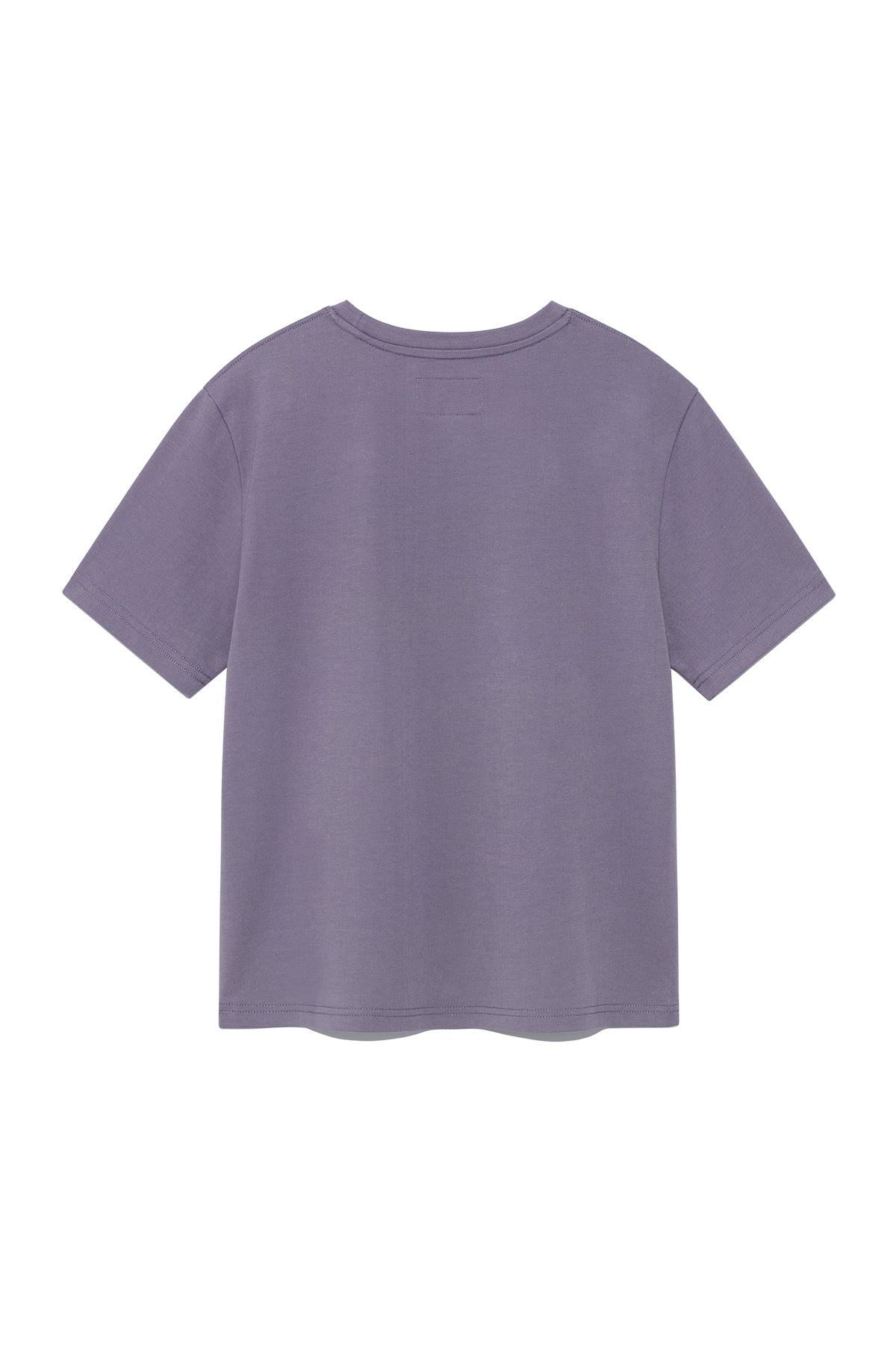 matinkim LOGO POINT LETTERING GRAPHIC TOP IN PURPLE