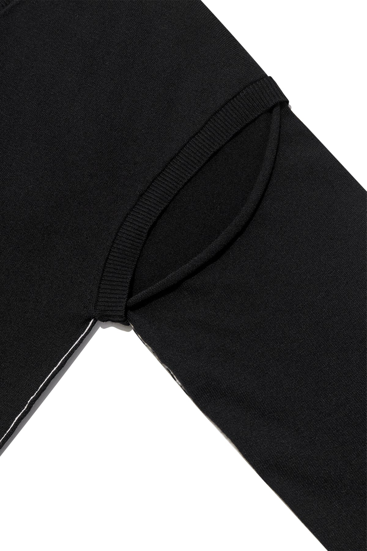 matinkim SLIT DETAIL BUTTON CARDIGAN IN BLACK