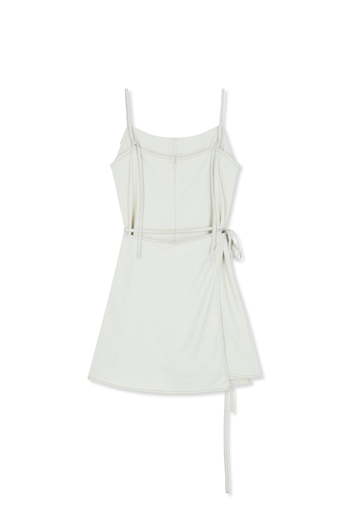 matinkim SLEEVELESS WRAP DRESS IN CREAM