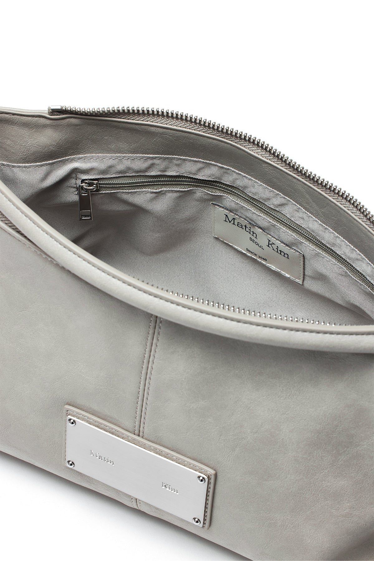 matinkim SIDE ZIPPER TWO WAY BAG IN GREY