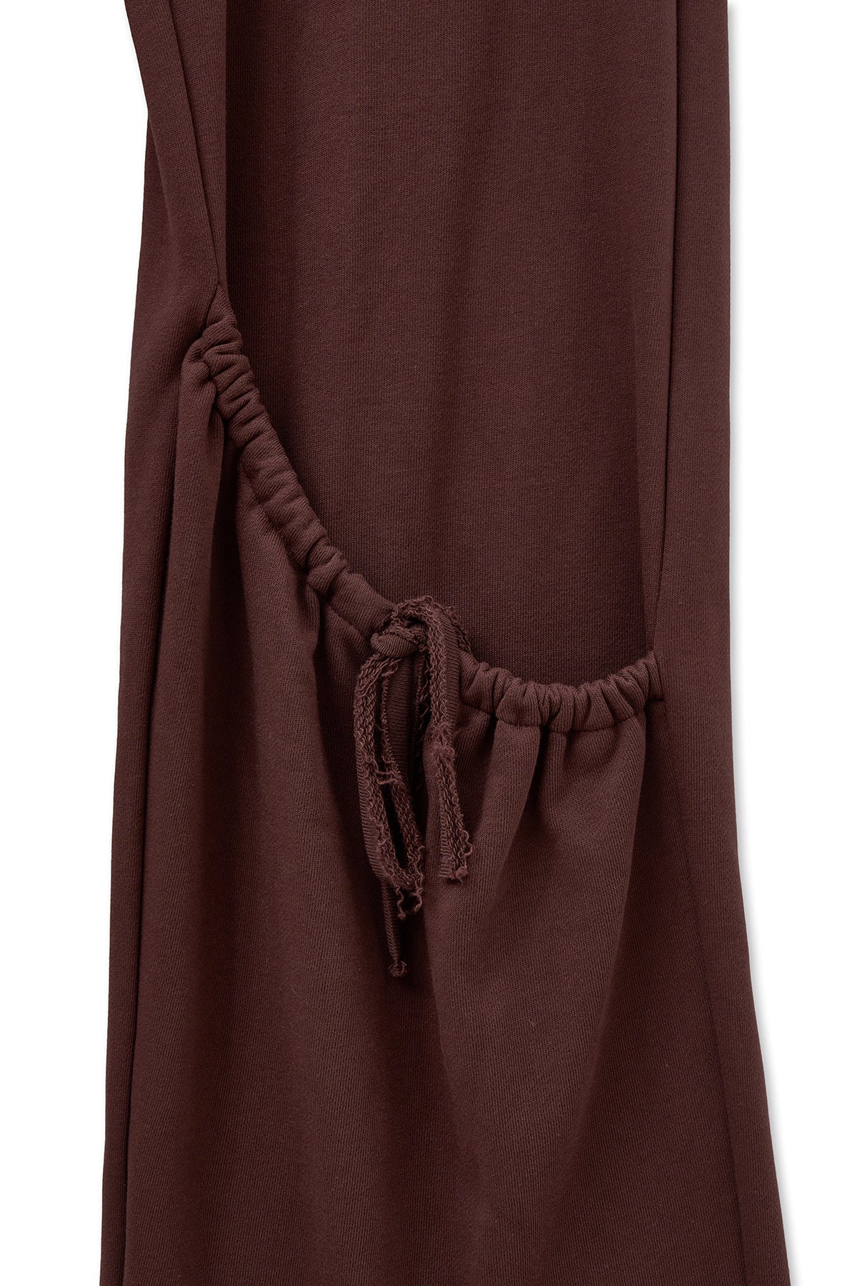 matinkim DRAWSTRING POINT SWEATPANTS IN BURGUNDY
