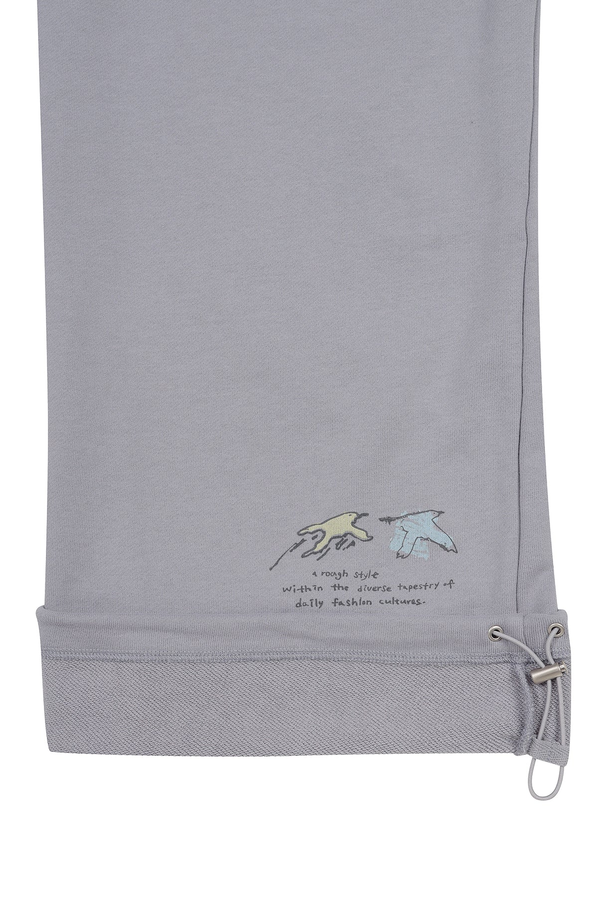 matinkim GRAFFITI ARTWORK SWEATPANTS IN SMOKE BLUE