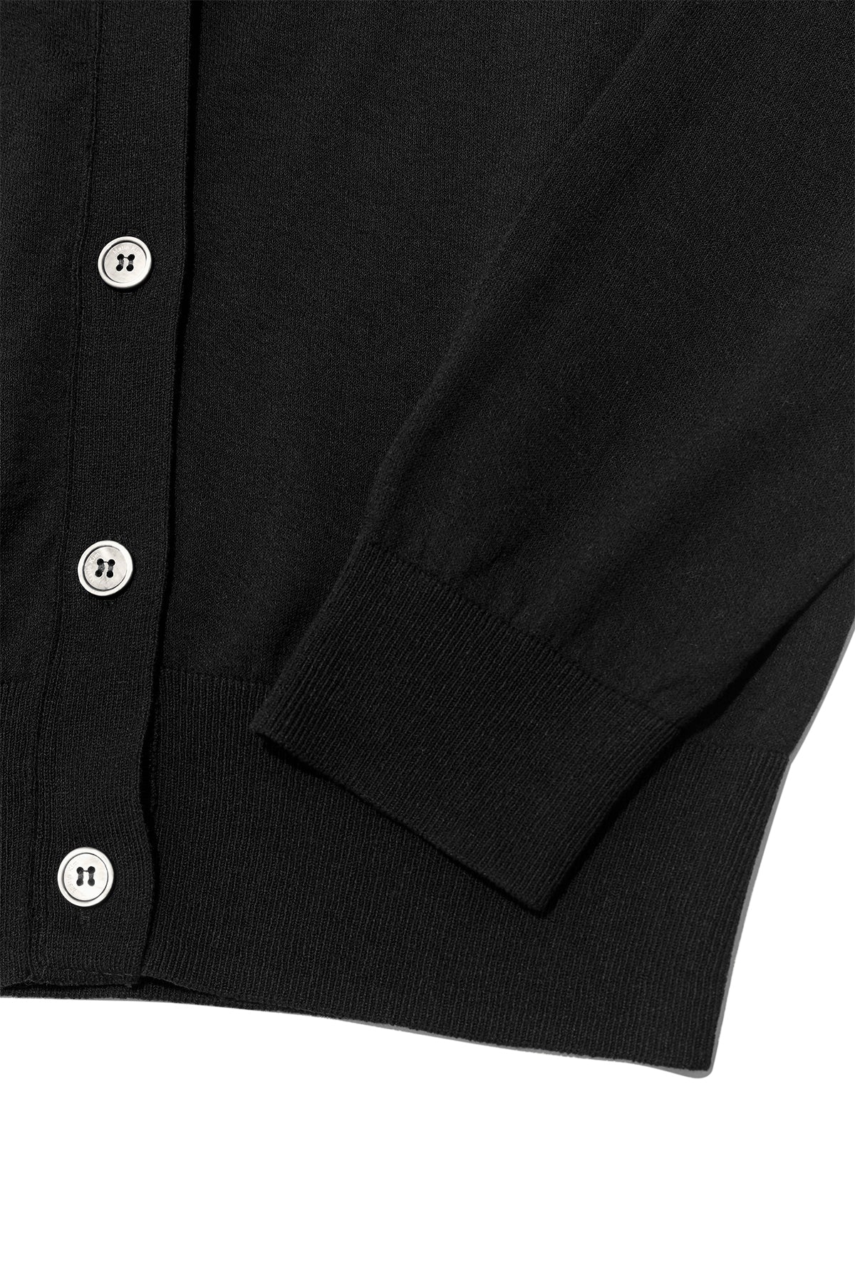 matinkim BACK LOGO SEE THROUGH CARDIGAN FOR WOMEN IN BLACK