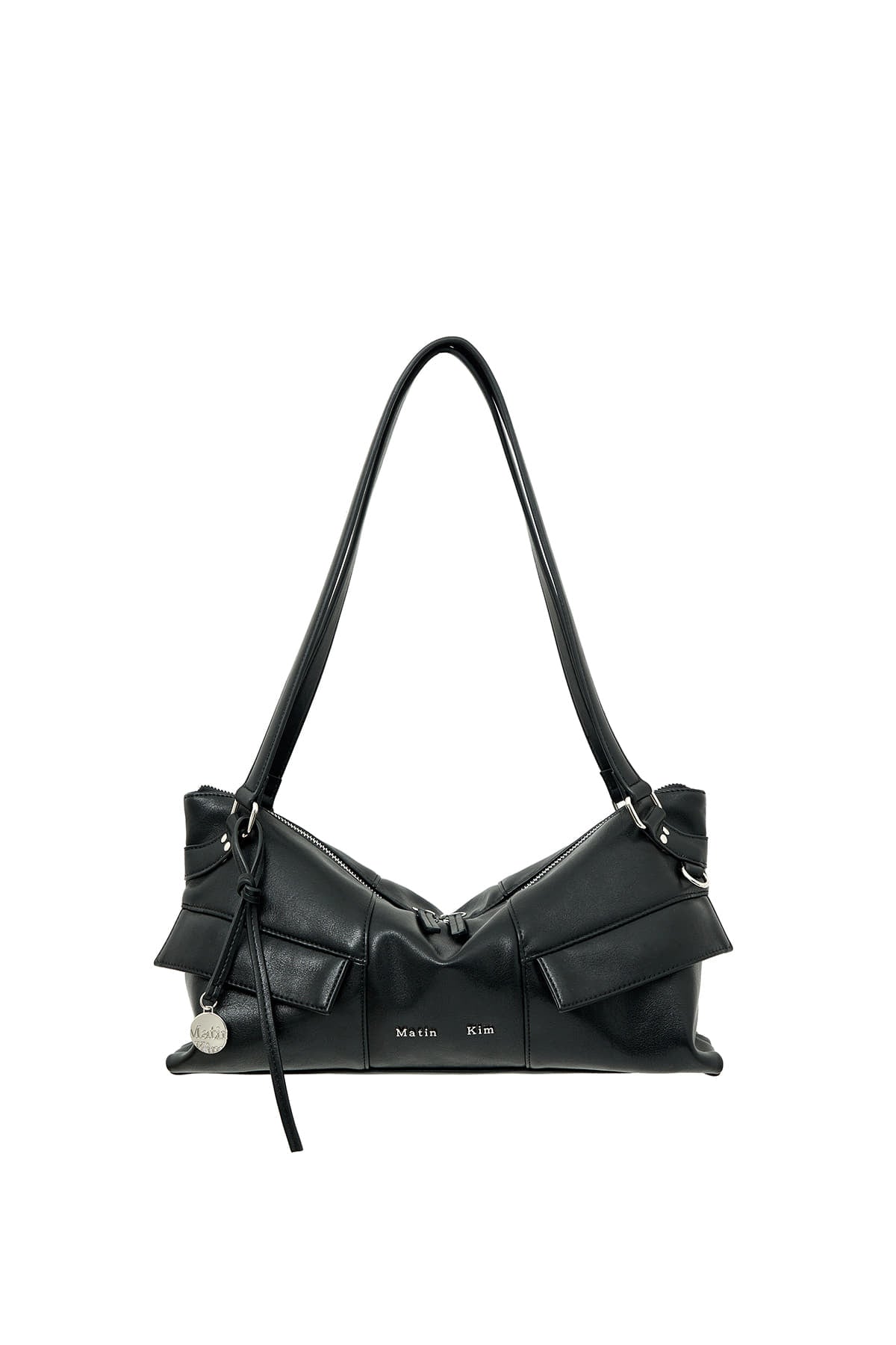 matinkim WIDE NEMO SHOULDER BAG IN BLACK