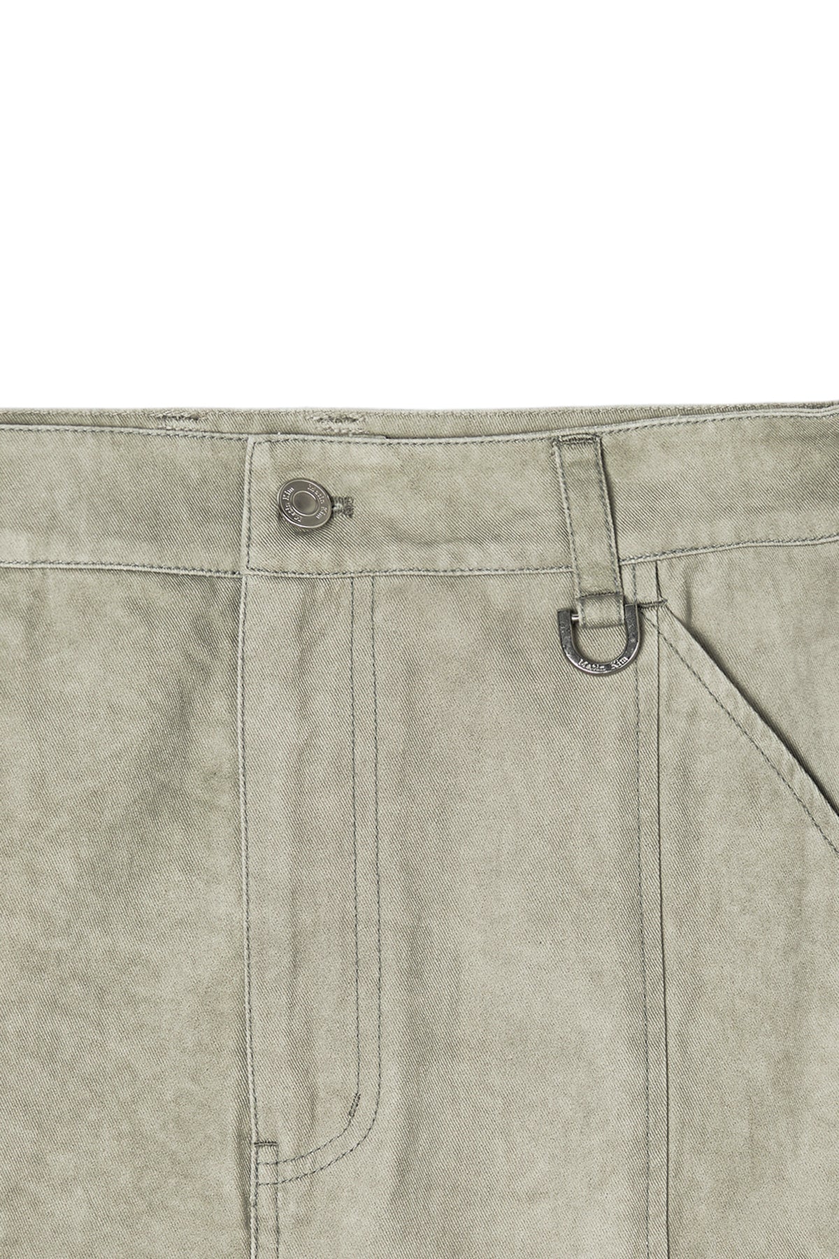 matinkim WASHED MERMAID LONG SKIRT IN LIGHT KHAKI