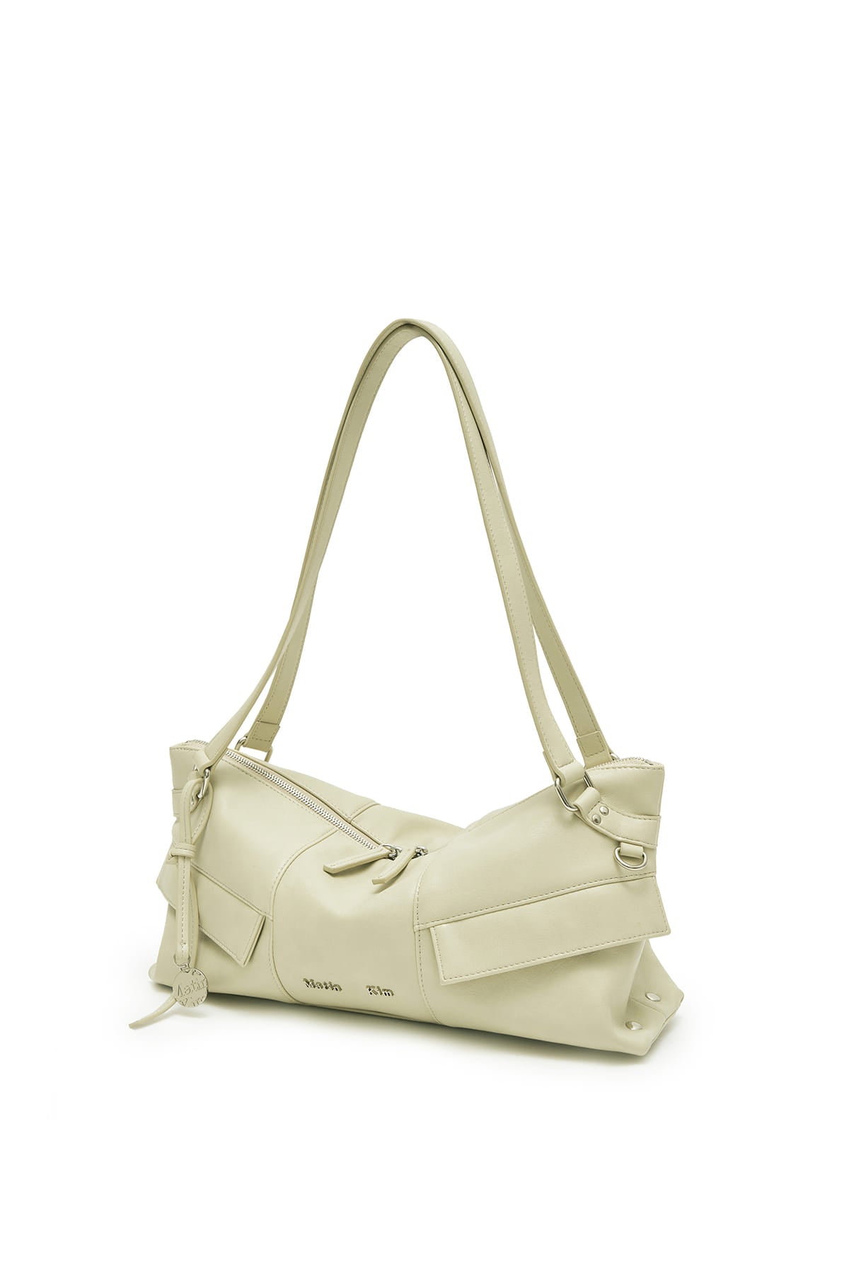 matinkim WIDE NEMO SHOULDER BAG IN LIGHT BEIGE