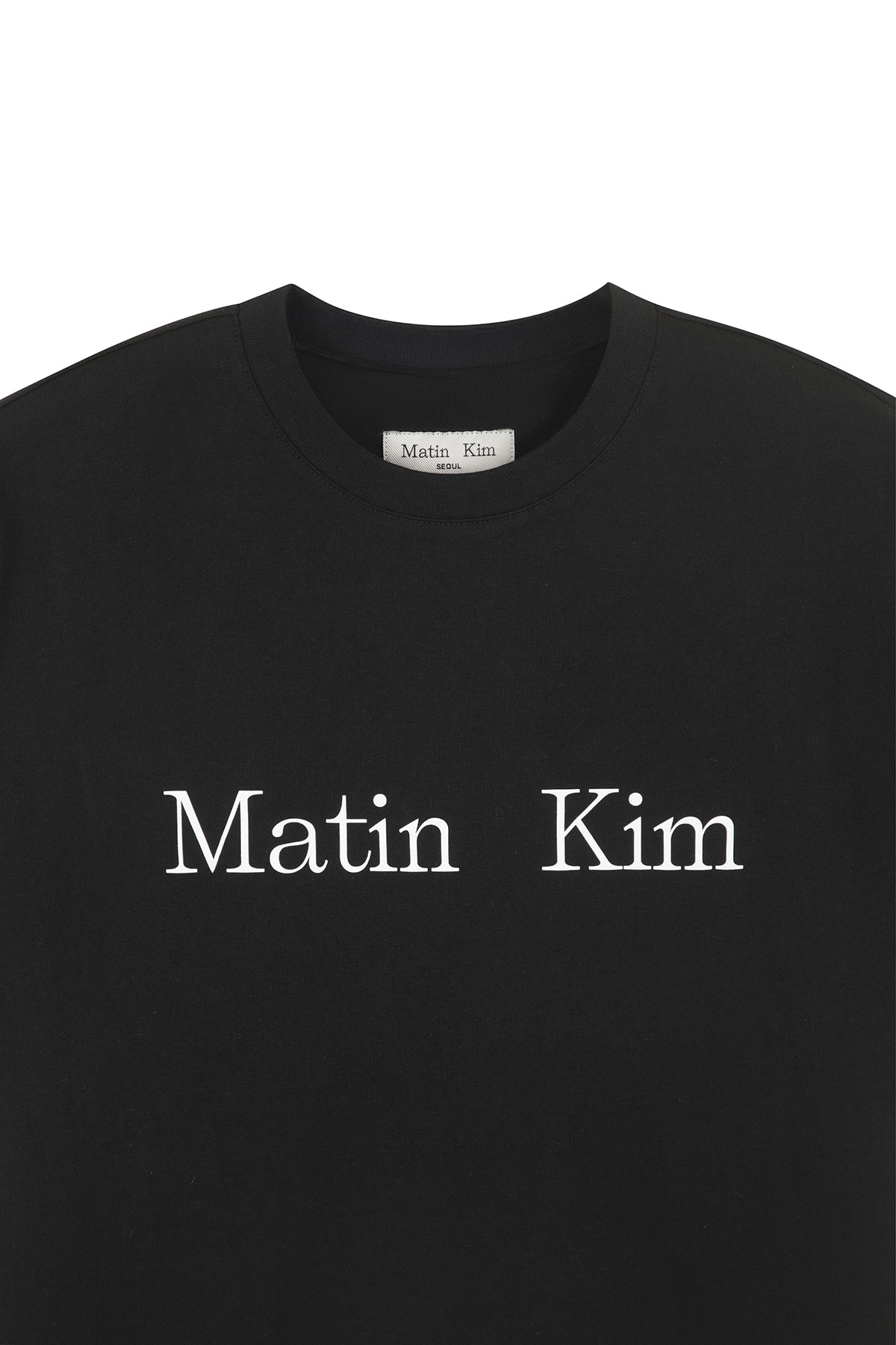 matinkim MATIN KIM LOGO TOP IN BLACK