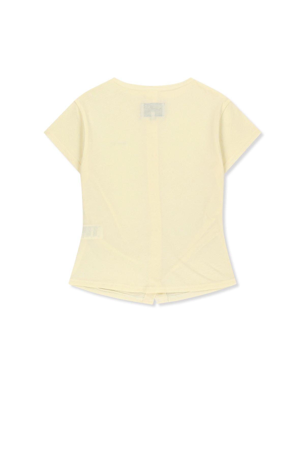 matinkim SIDE SHIRRING BUTTON TOP IN CREAM