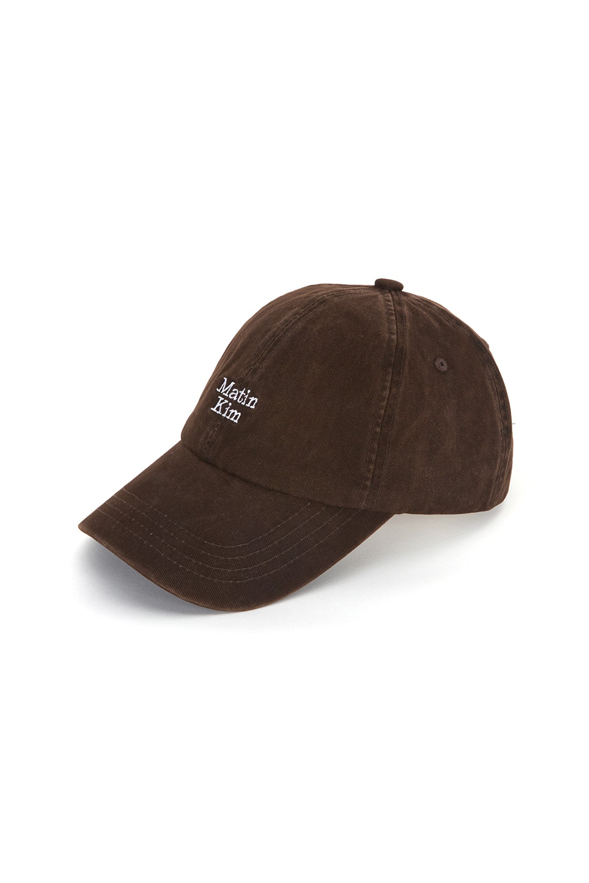 matinkim MATIN MINI LOGO BALL CAP IN BROWN
