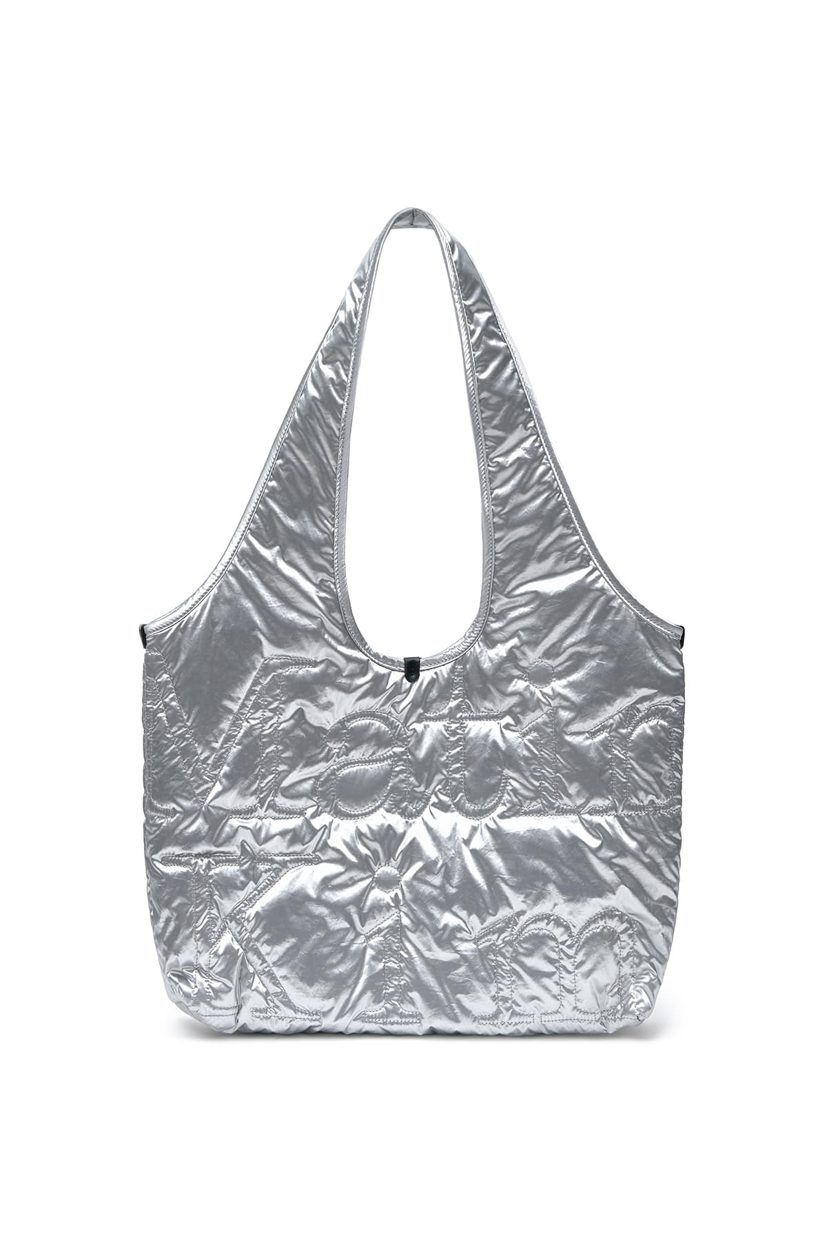 matinkim MATIN LOGO QUILTING ECOBAG IN SILVER