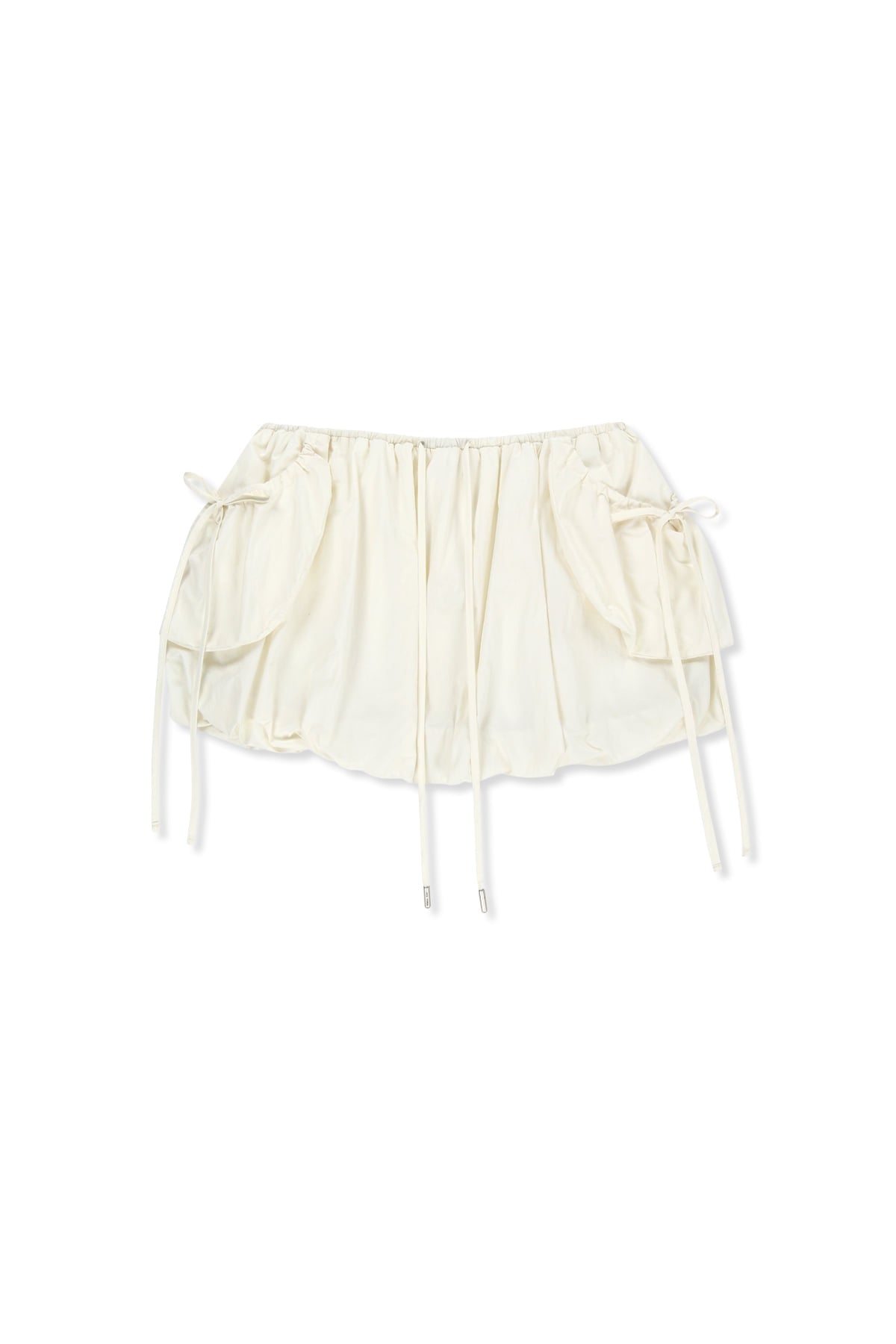 matinkim STRAP DETAIL BALLON SKIRT IN IVORY
