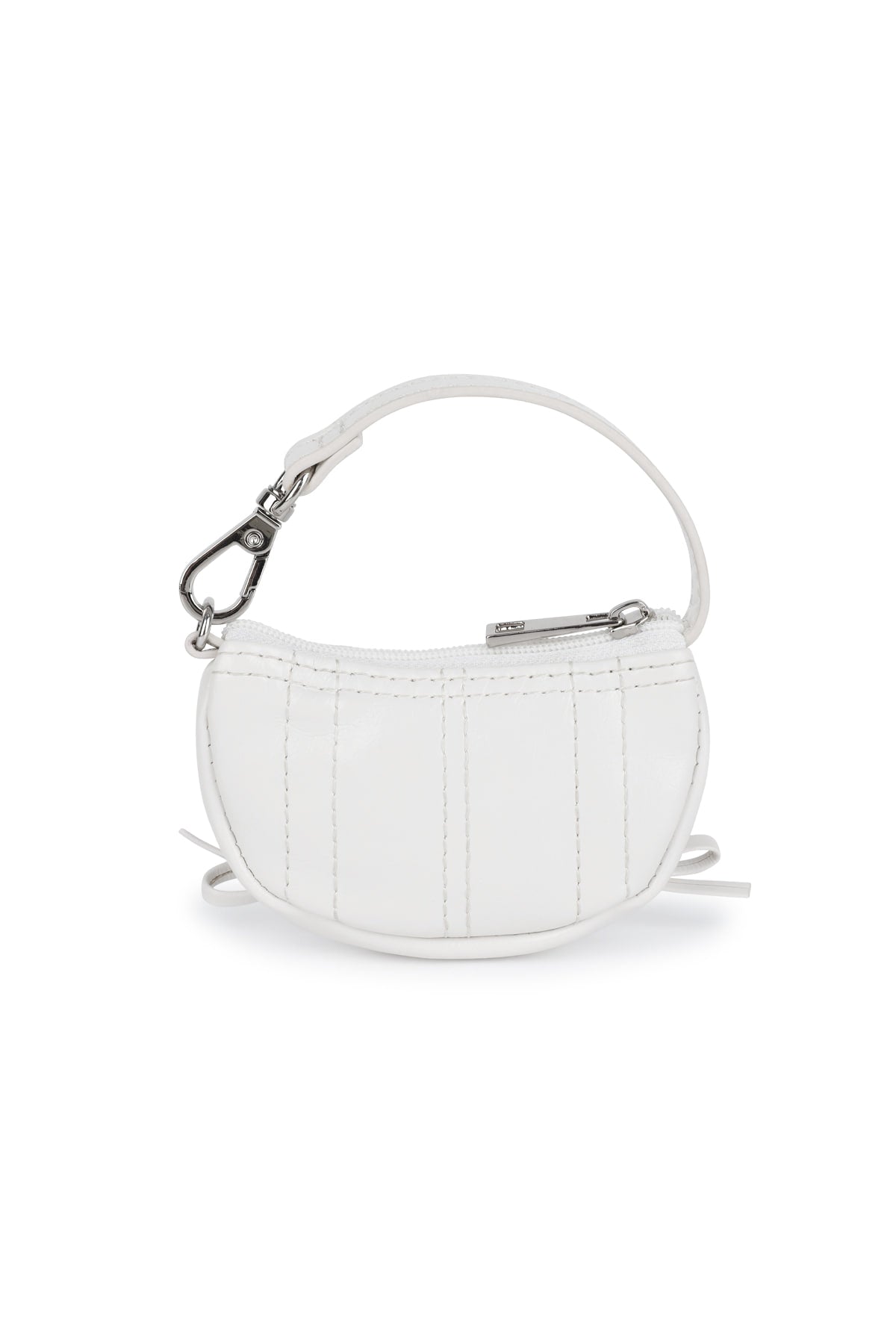 matinkim HALF SHIRRING RIBBON CHARM IN IVORY