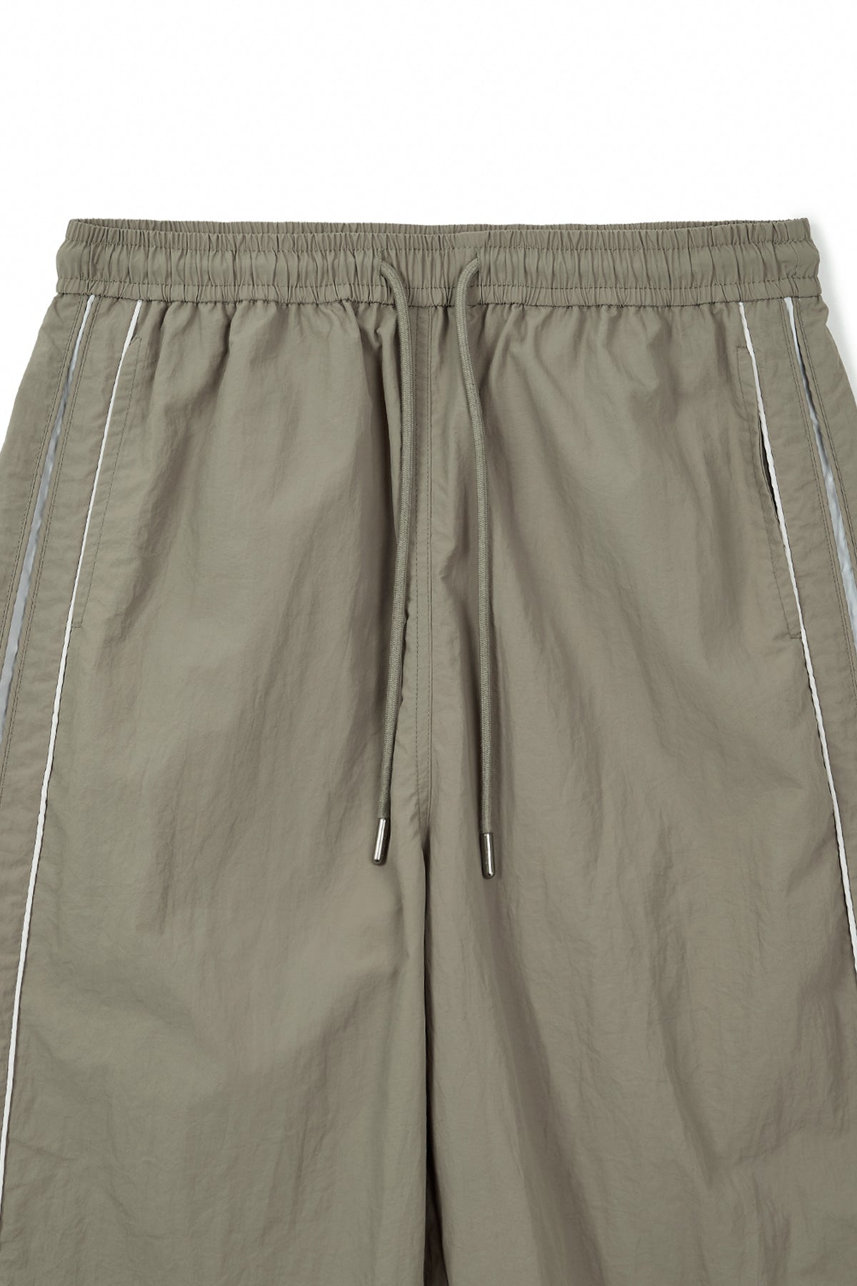 matinkim SIDE LOGO WIDE TRACK PANTS IN KHAKI