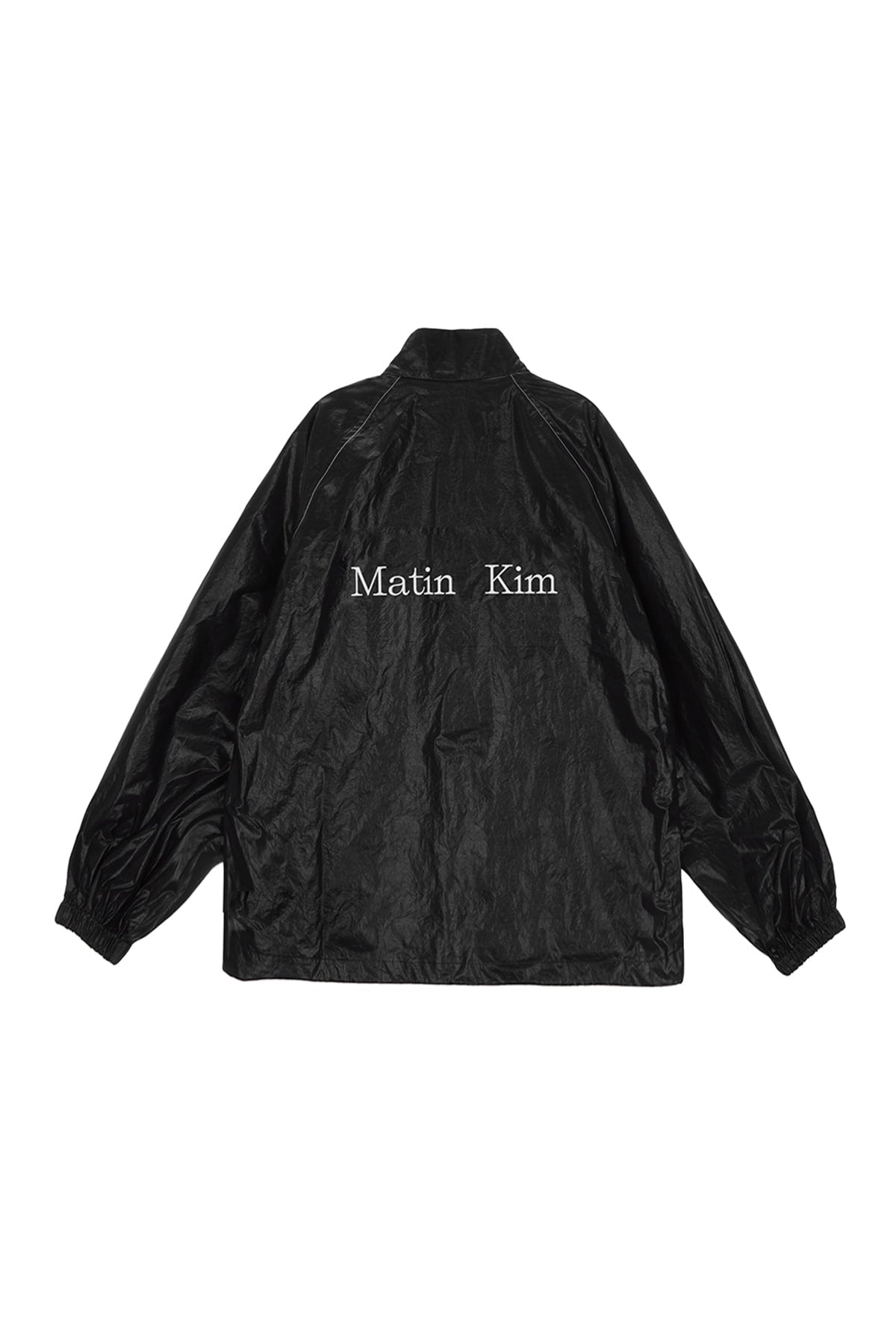 matinkim MATIN KIM LOGO COATING JUMPER FOR MEN IN BLACK