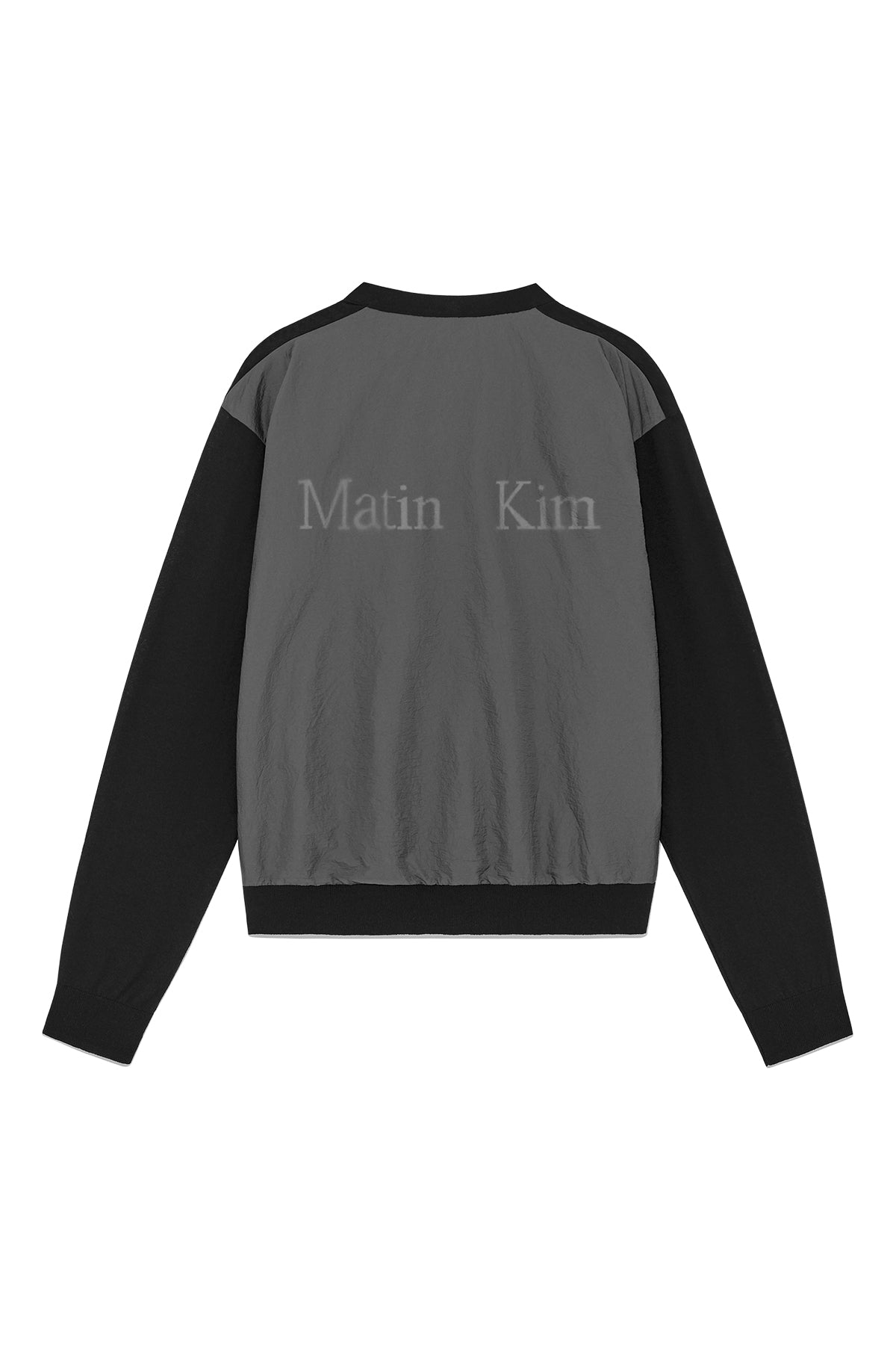 matinkim BACK LOGO SEE THROUGH CARDIGAN FOR MEN IN BLACK