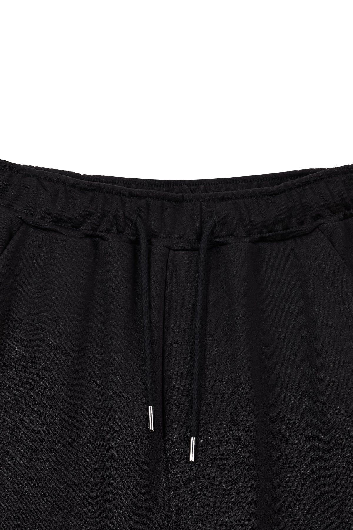 matinkim BACK POCKET GLITTER BERMUDA SWEATPANTS FOR WOMEN IN BLACK