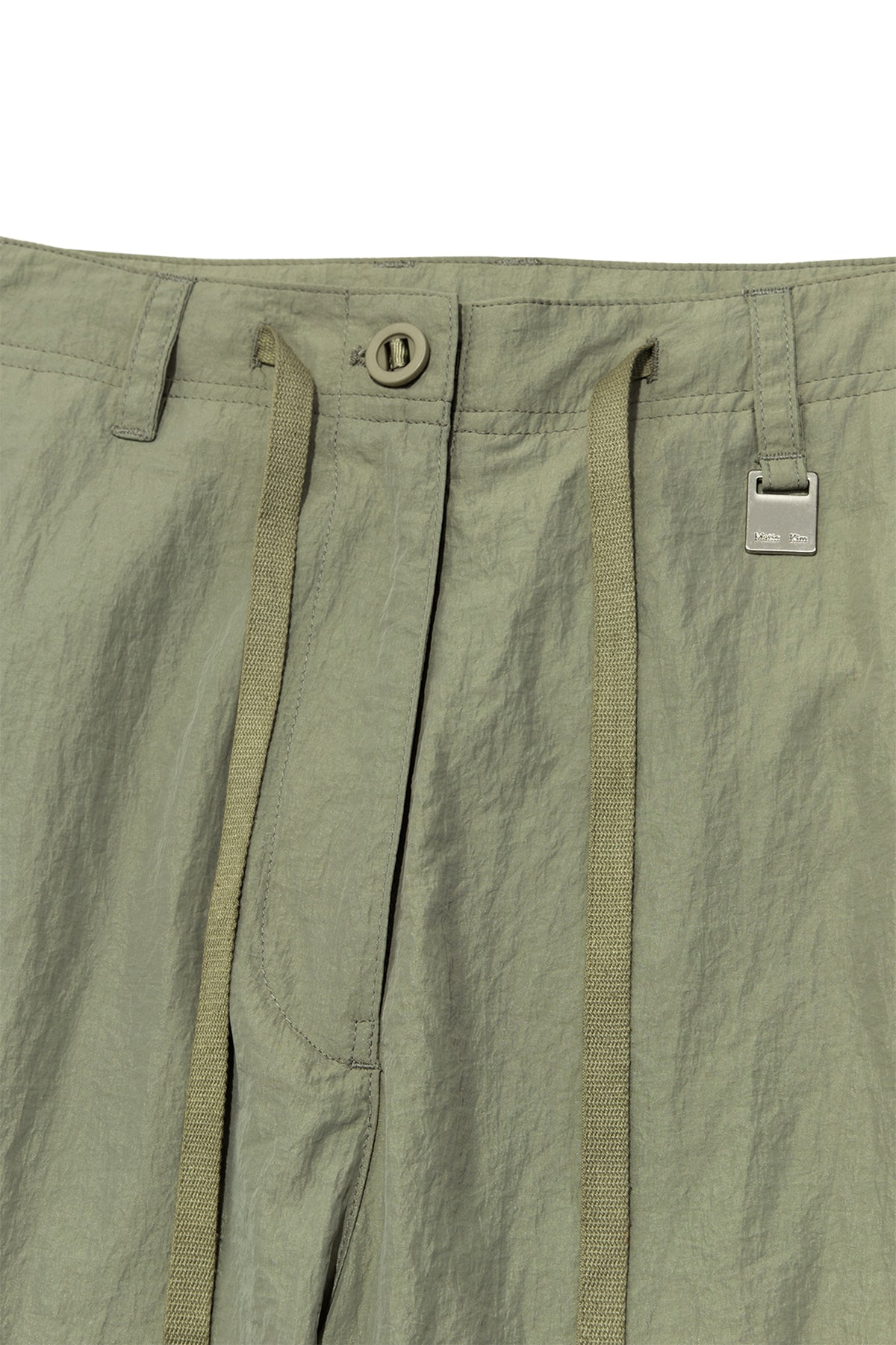 matinkim STRING NYLON CARGO PANTS IN KHAKI