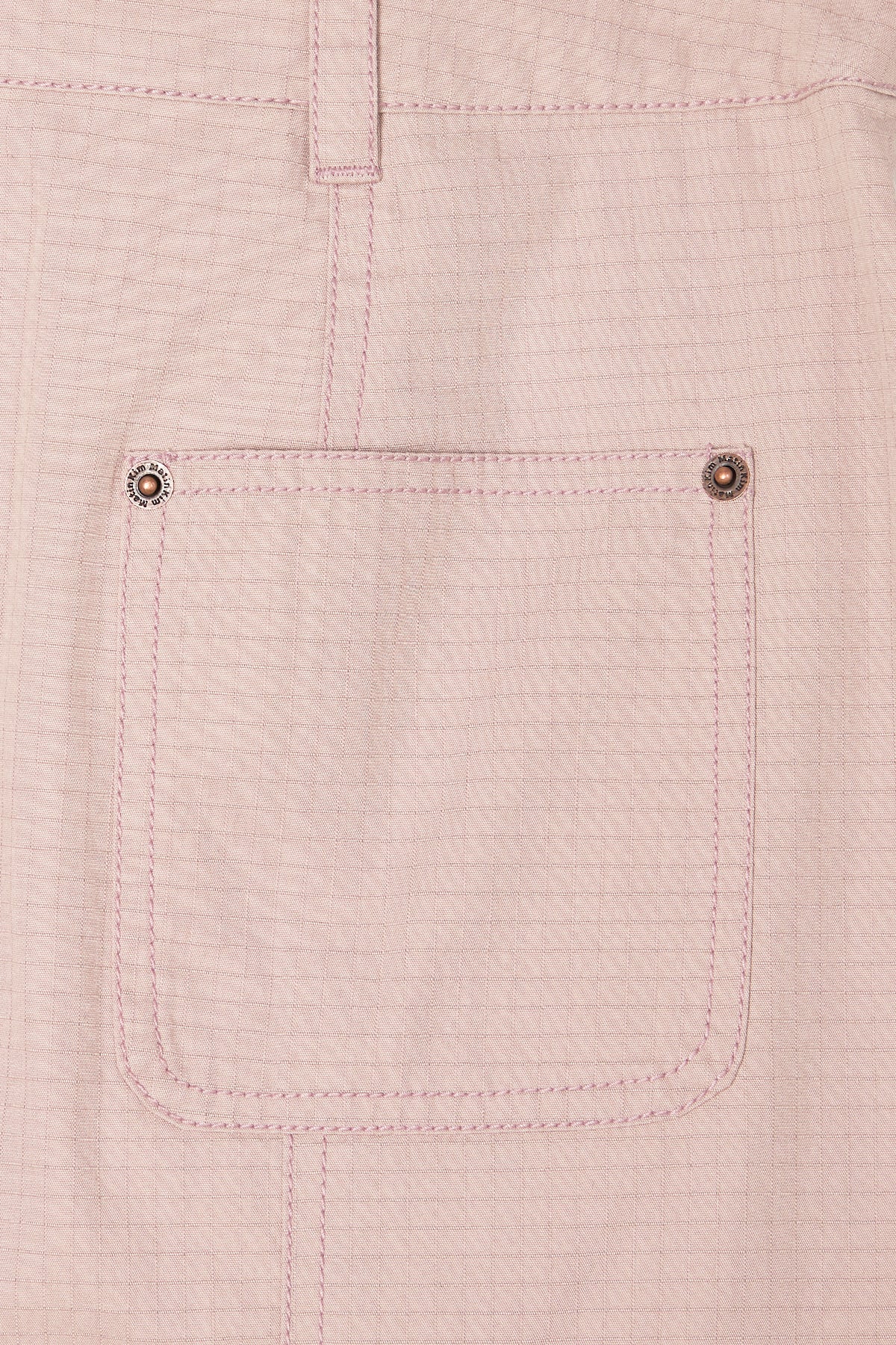 matinkim POCKET FOLDOVER WRAP MINI SKIRT IN INDIAN PINK