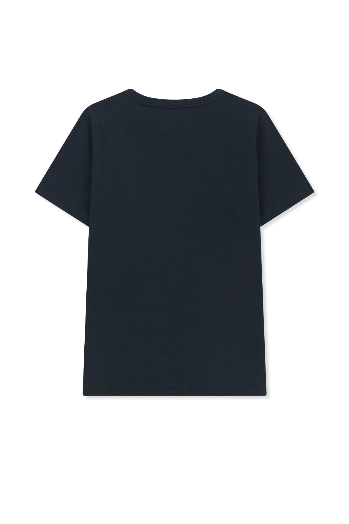 matinkim LABEL DETAIL SLIM FIT TOP IN NAVY