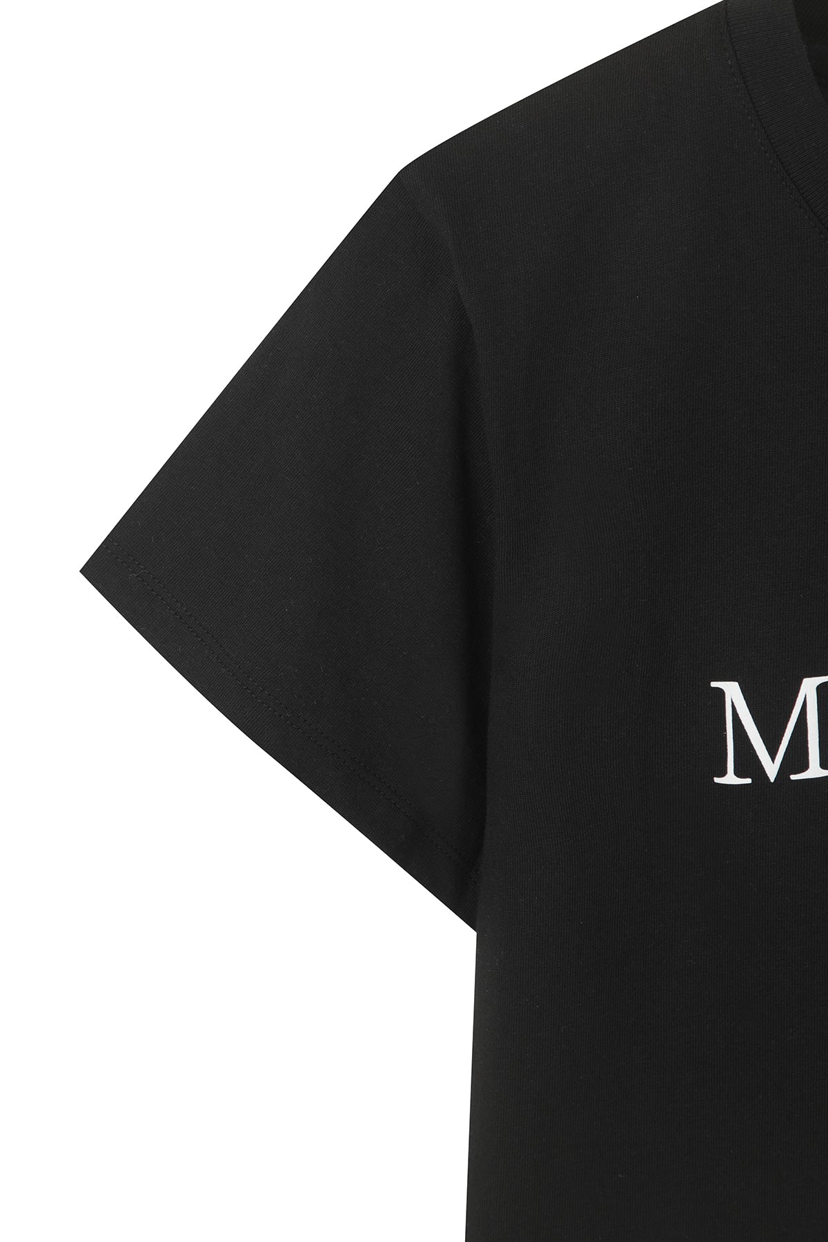 matinkim MATIN KIM LOGO CROP TOP IN BLACK