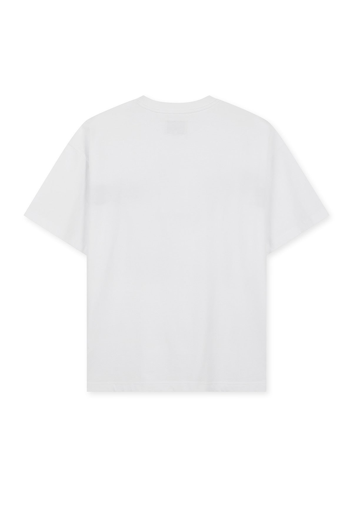 matinkim MATIN KIM LOGO CUTTED LAYERED TOP IN WHITE