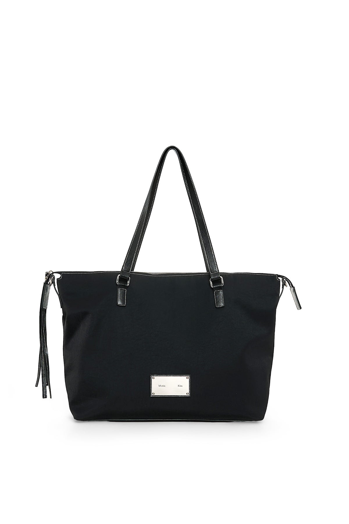 matinkim MATIN LOGO STITCH TWO WAY BIG BAG IN BLACK