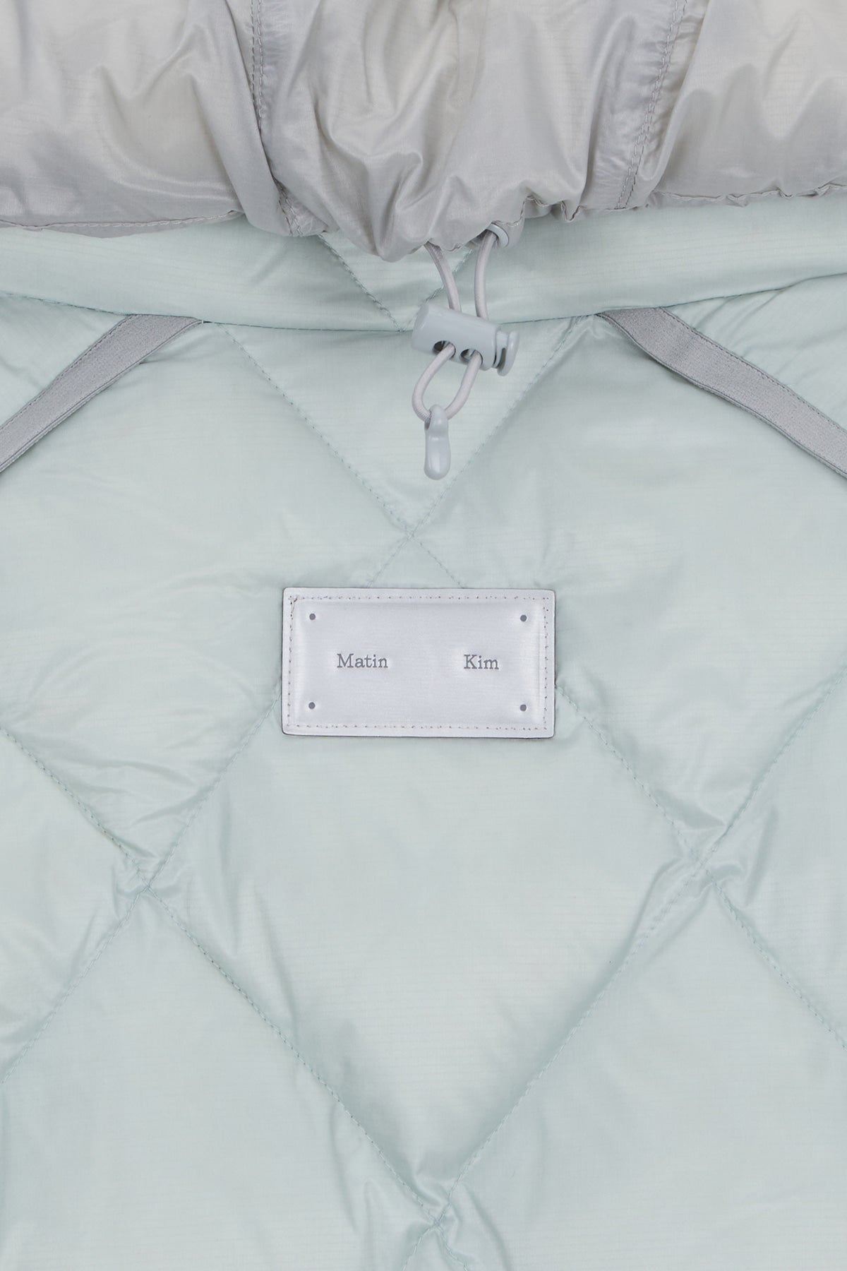 matinkim QUILTING HOODY LIGHTWEIGHT JUMPER (DOWN BLENDED) IN MINT