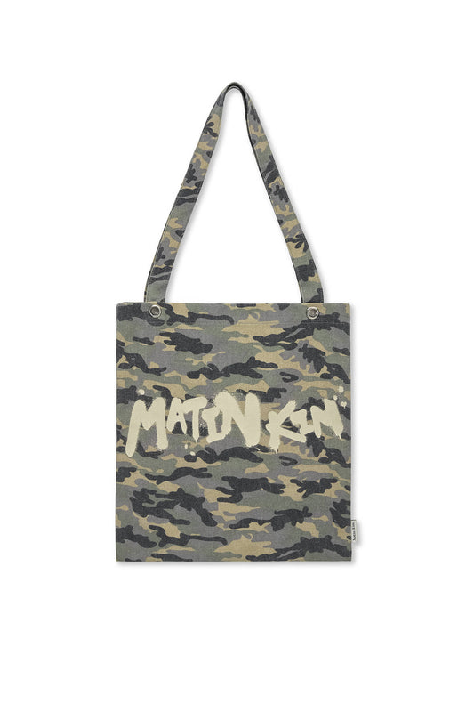 matinkim MATIN CAMOUFLAGE ECOBAG IN KHAKI
