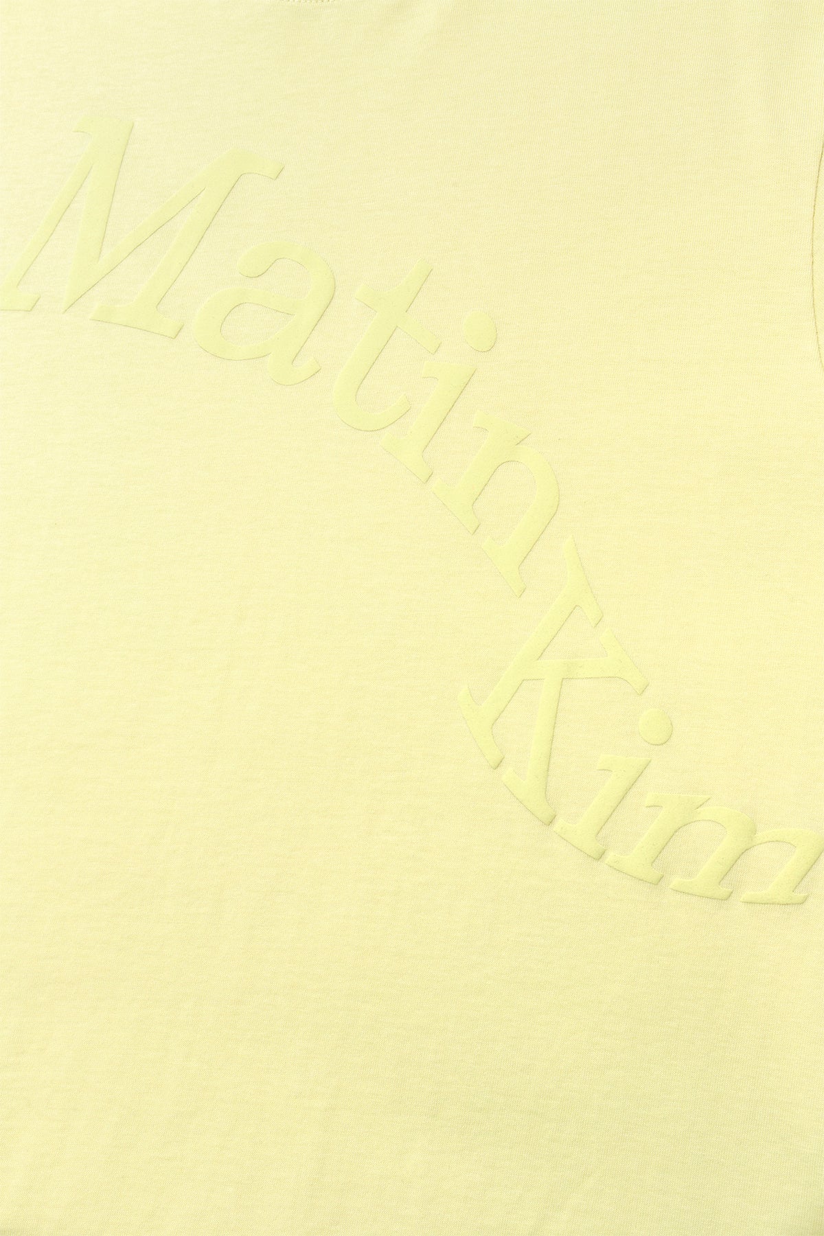 matinkim MATIN WAVE PRINTING LOGO TOP IN YELLOW