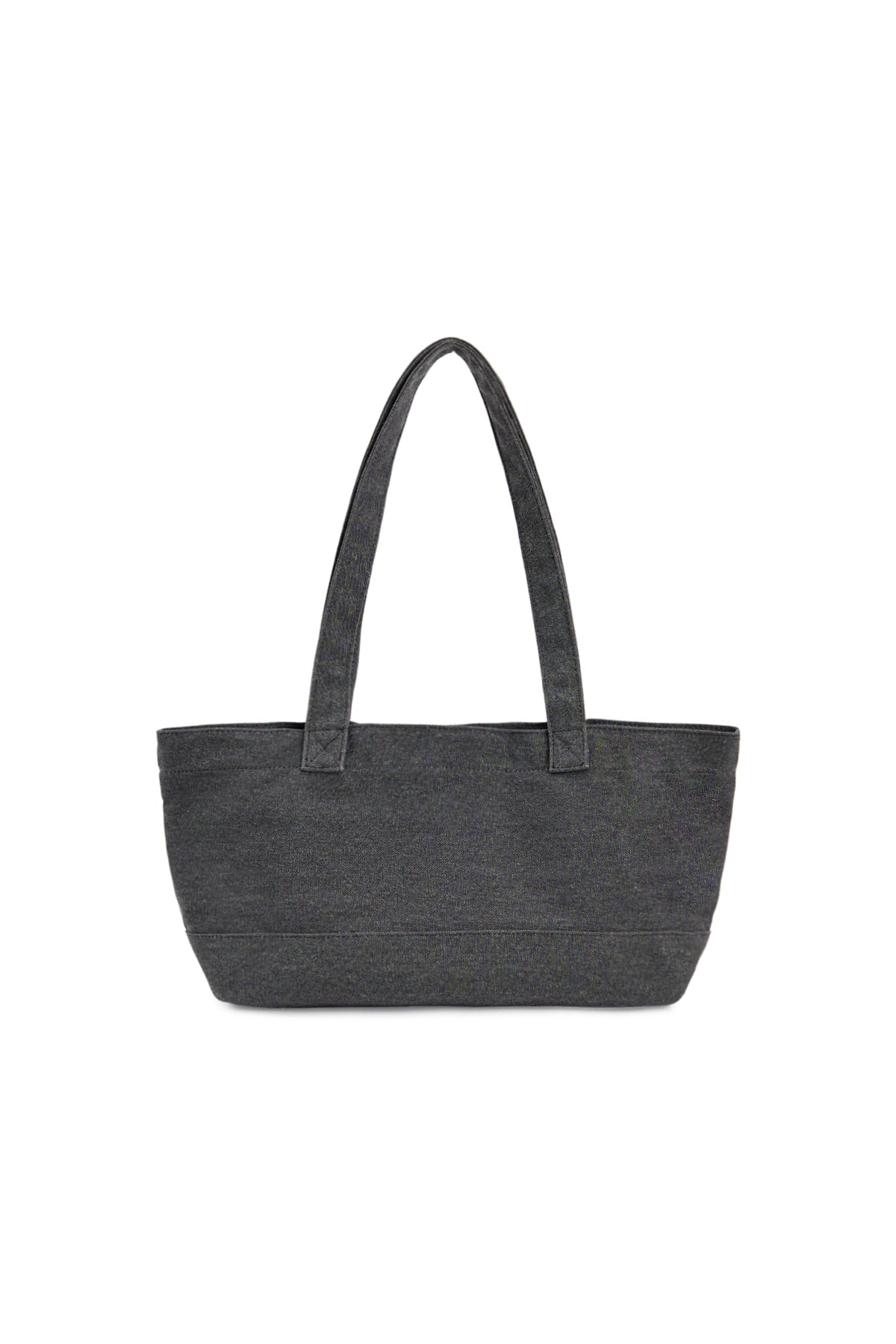 matinkim MATIN LOGO CANVAS WIDE SHOULDER BAG IN CHARCOAL