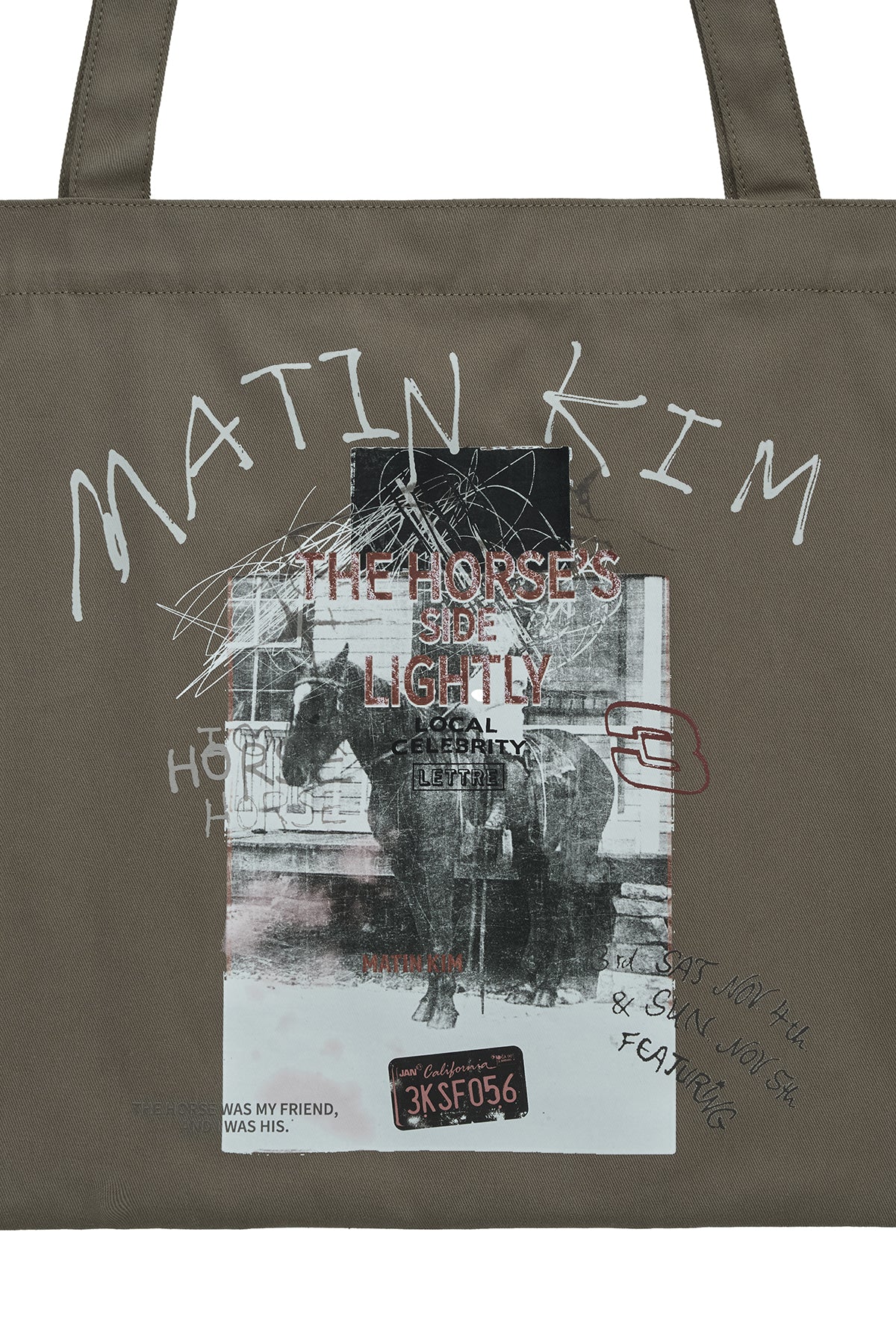 matinkim MATIN LNY 26 ECO BAG IN KHAKI